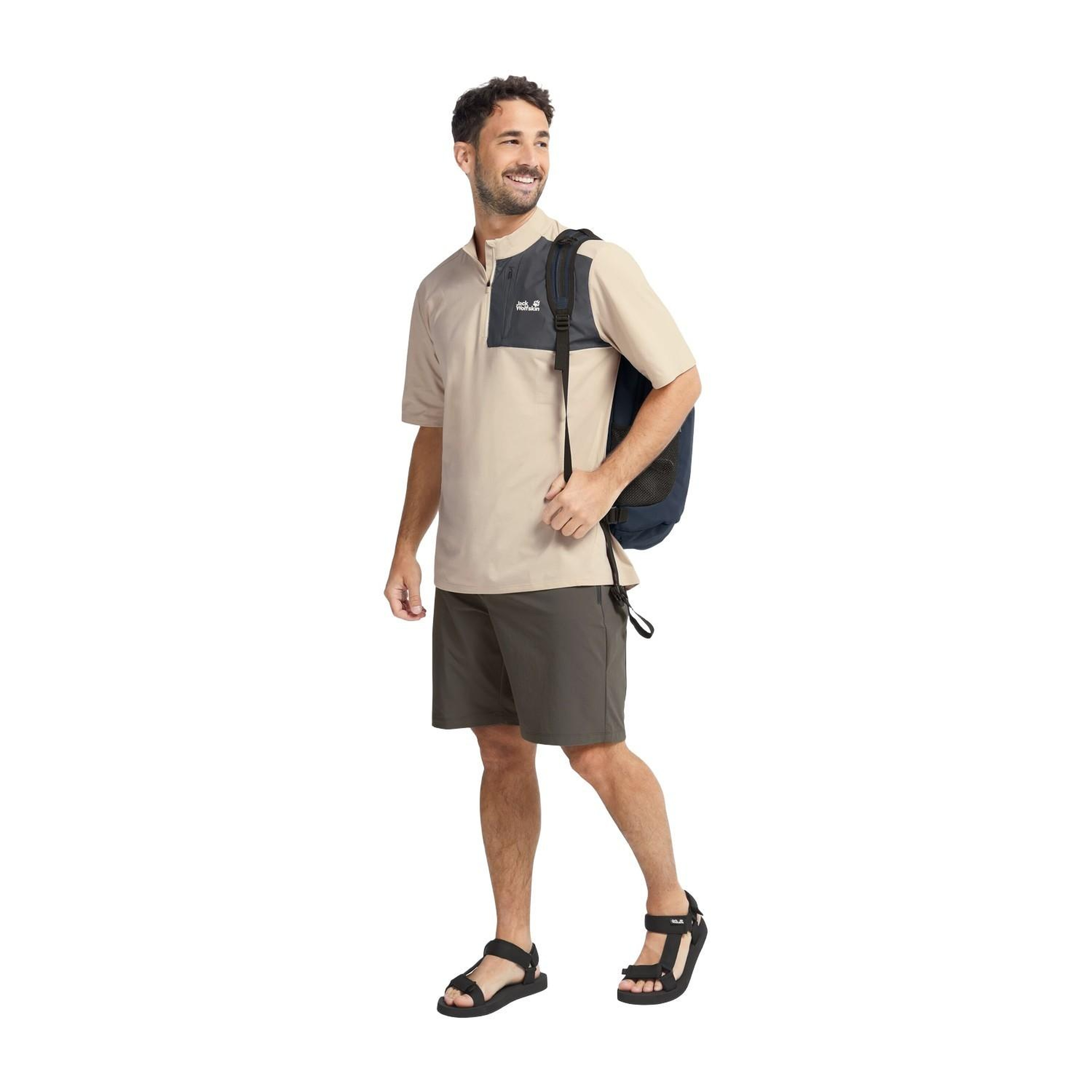 Jack Wolfskin Taiga Sandal Erkek Siyah Sandalet