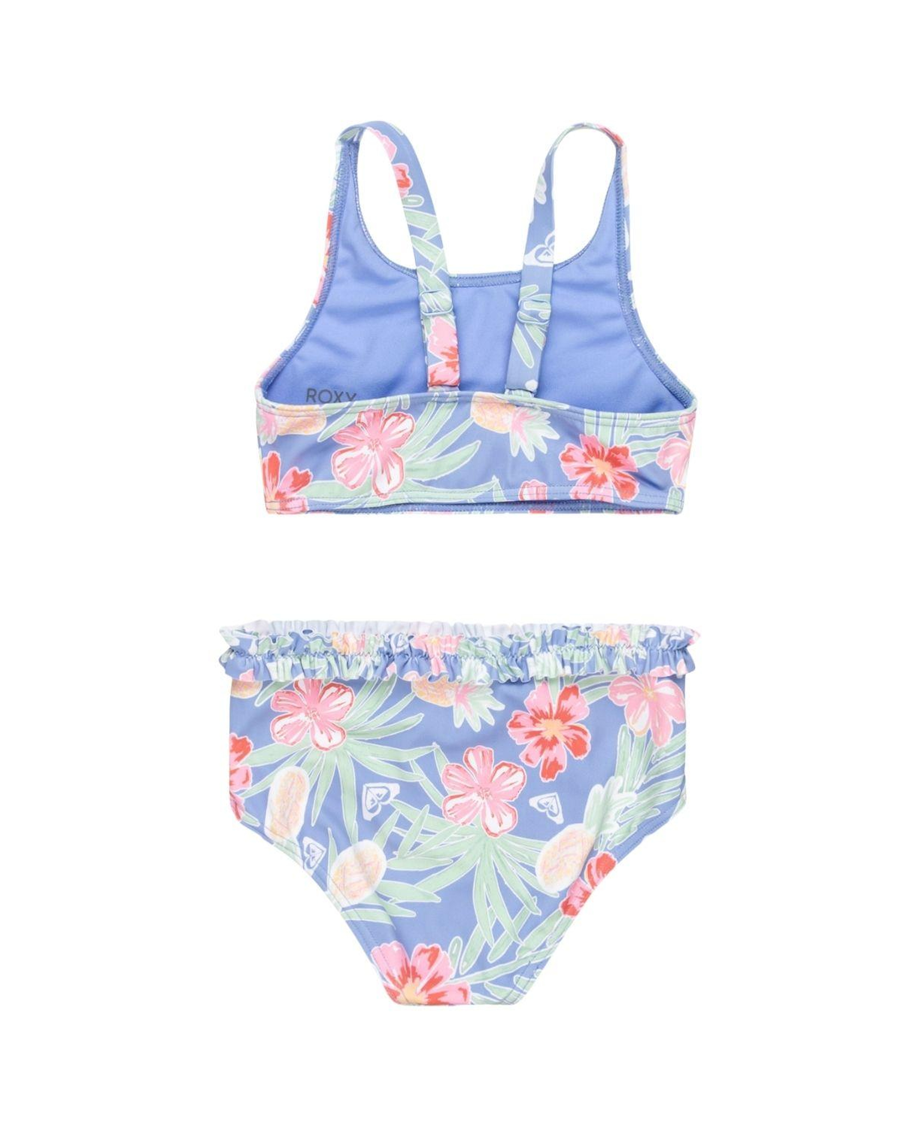 Roxy Tropical Story Crop Top Set Kız Çocuk Mavi Bikini