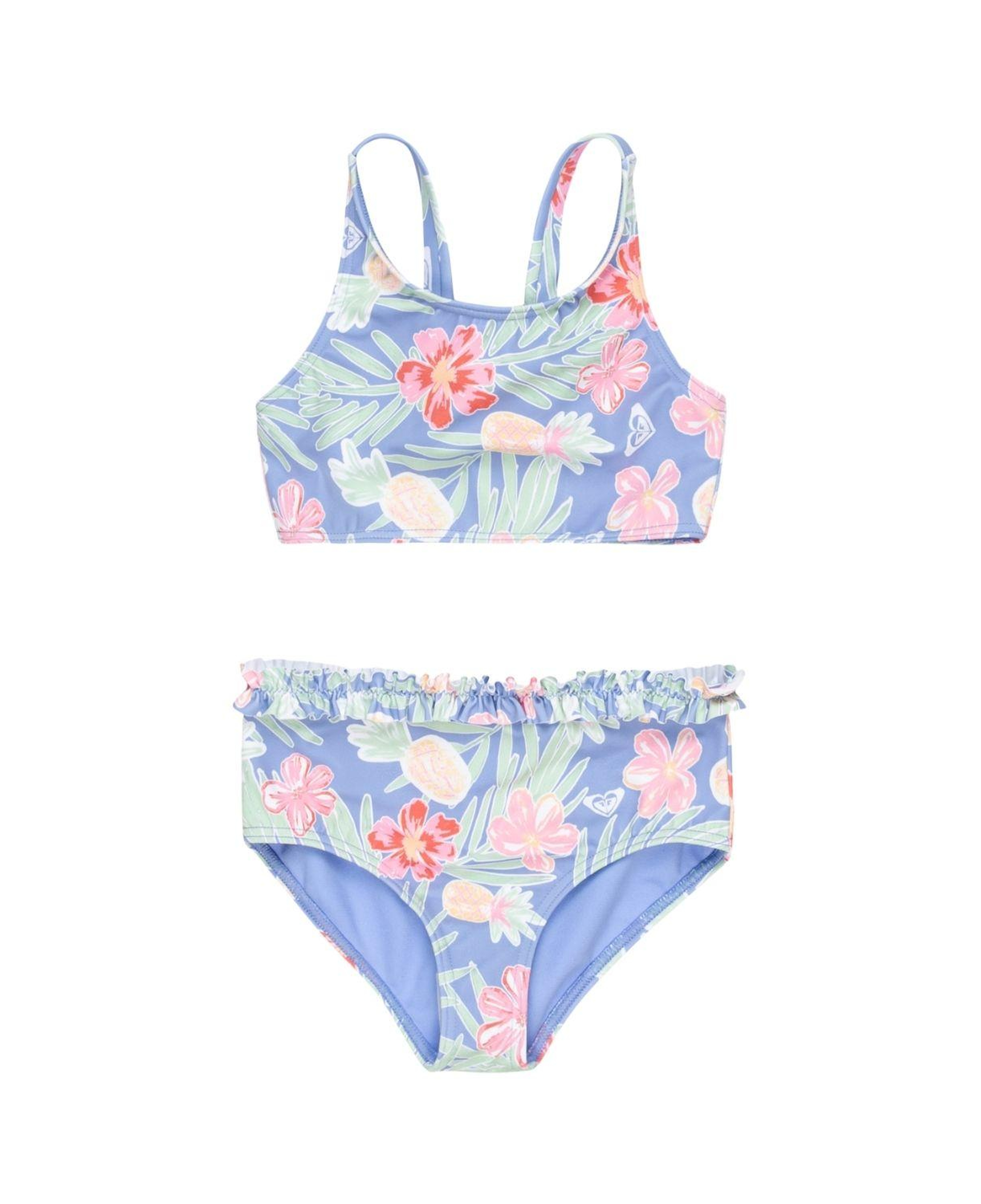 Roxy Tropical Story Crop Top Set Kız Çocuk Mavi Bikini