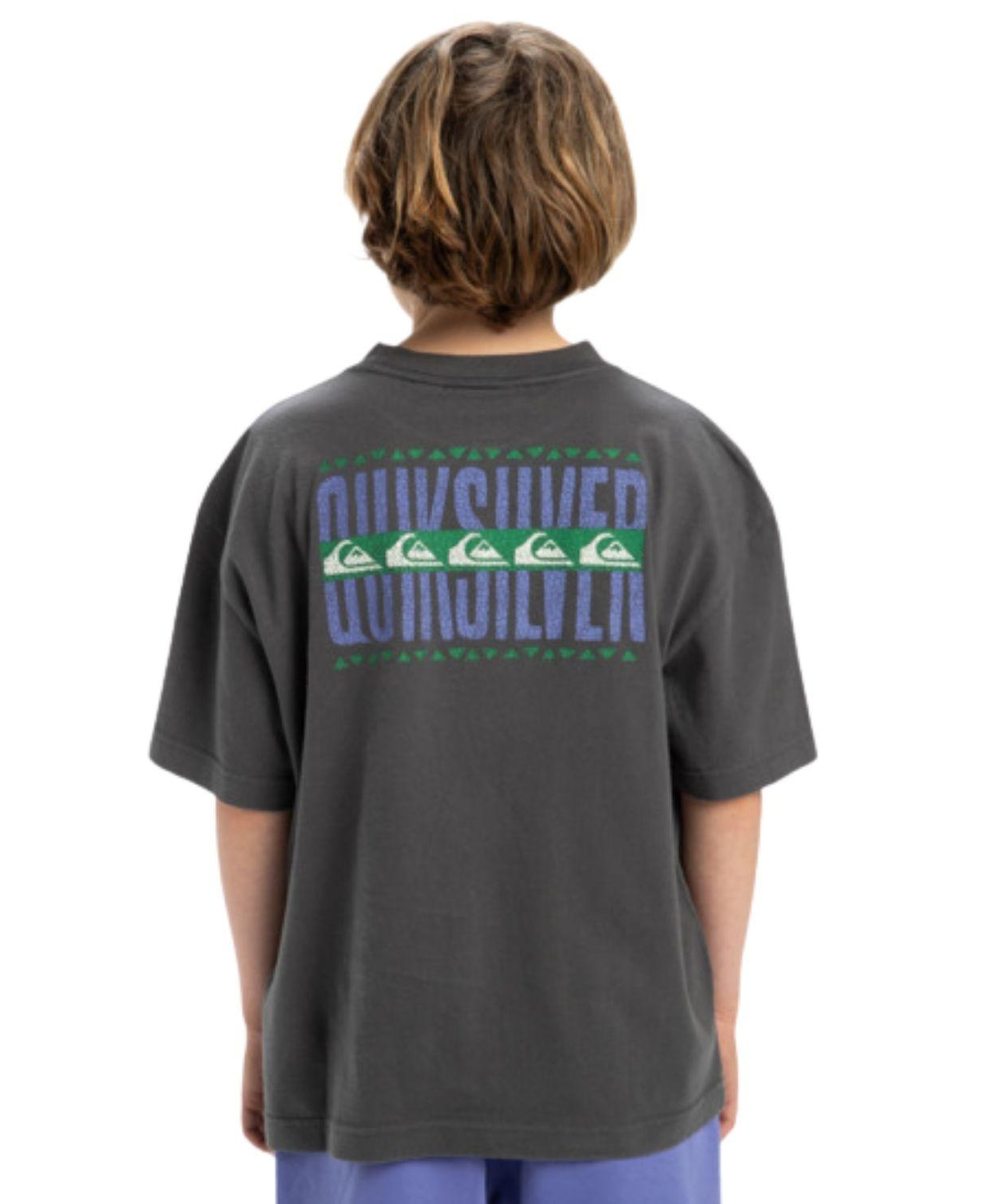 Quiksilver Gh Qs World Force Erkek Çocuk Gri Tişört