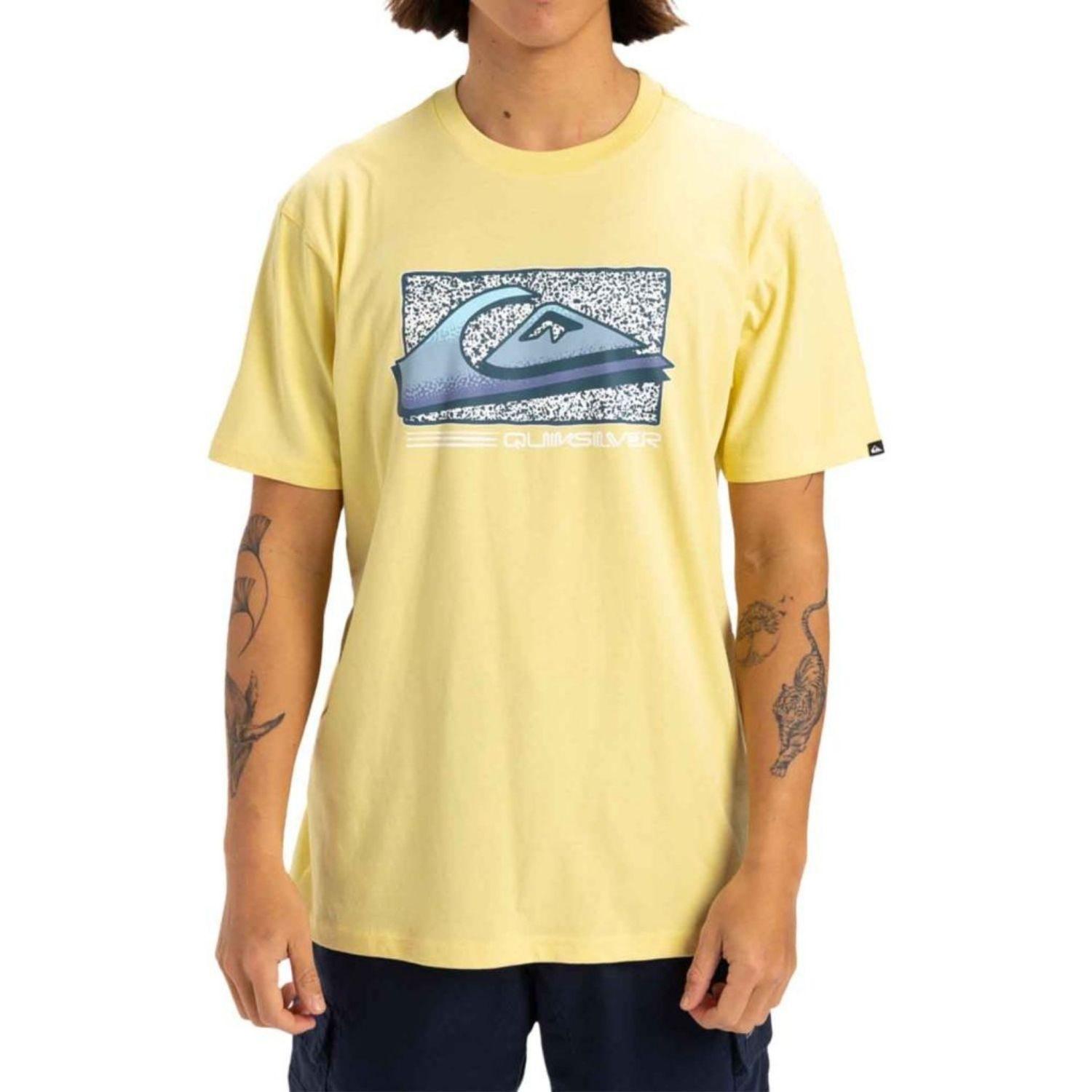 Quiksilver Retro Fade Erkek Sarı Tişört