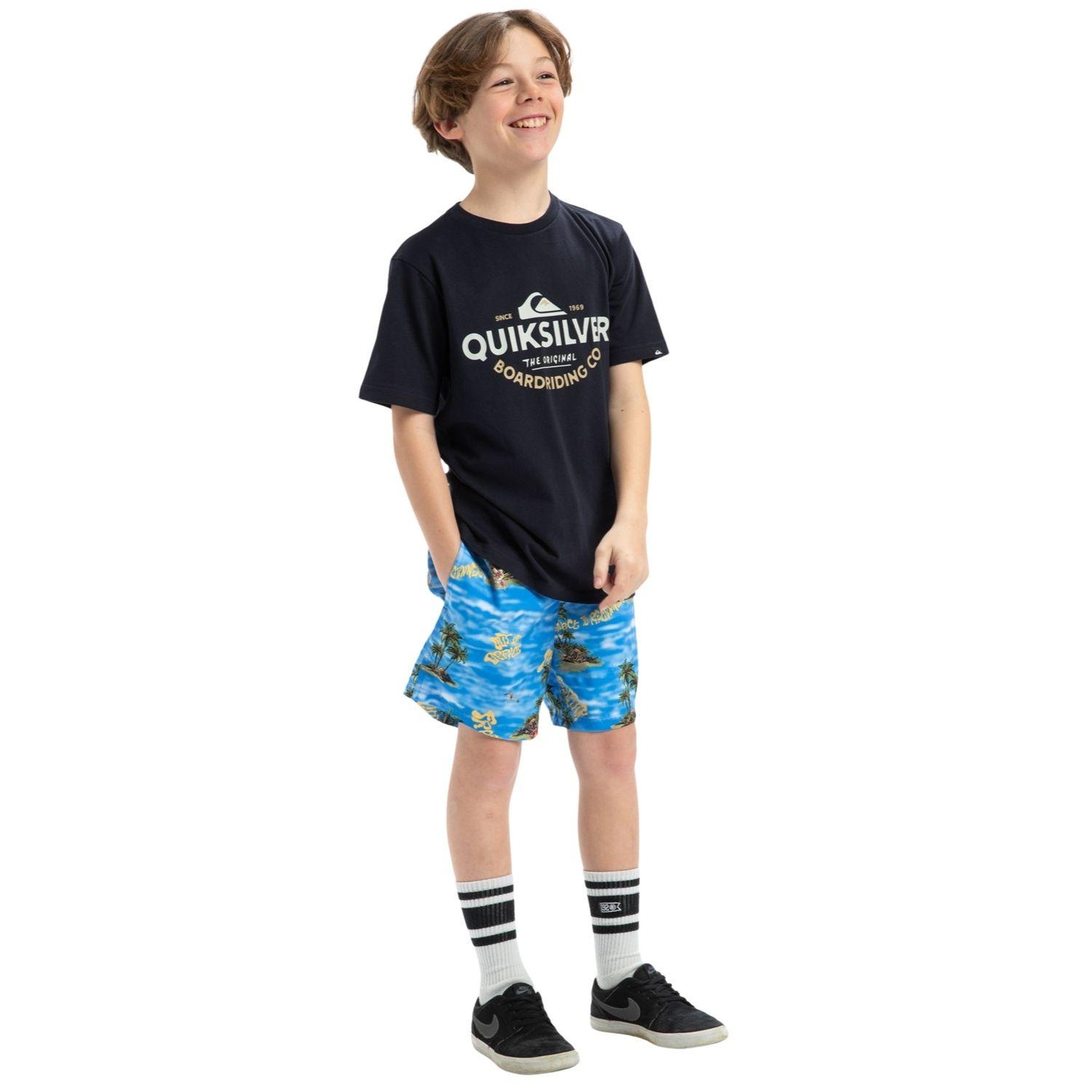 Quiksilver Ev Typed Out Erkek Çocuk Tişört