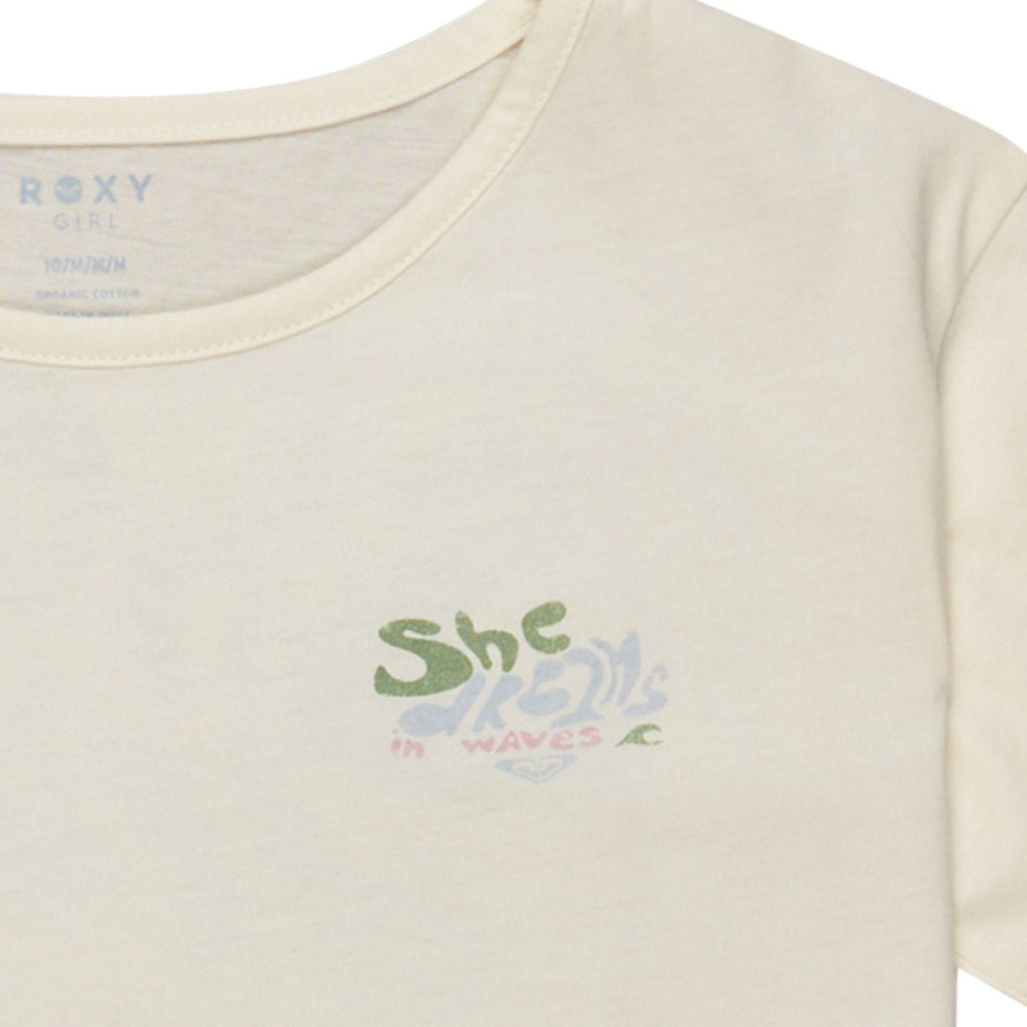 Roxy Day And Night Vintage Kız Çocuk Beyaz Tişört