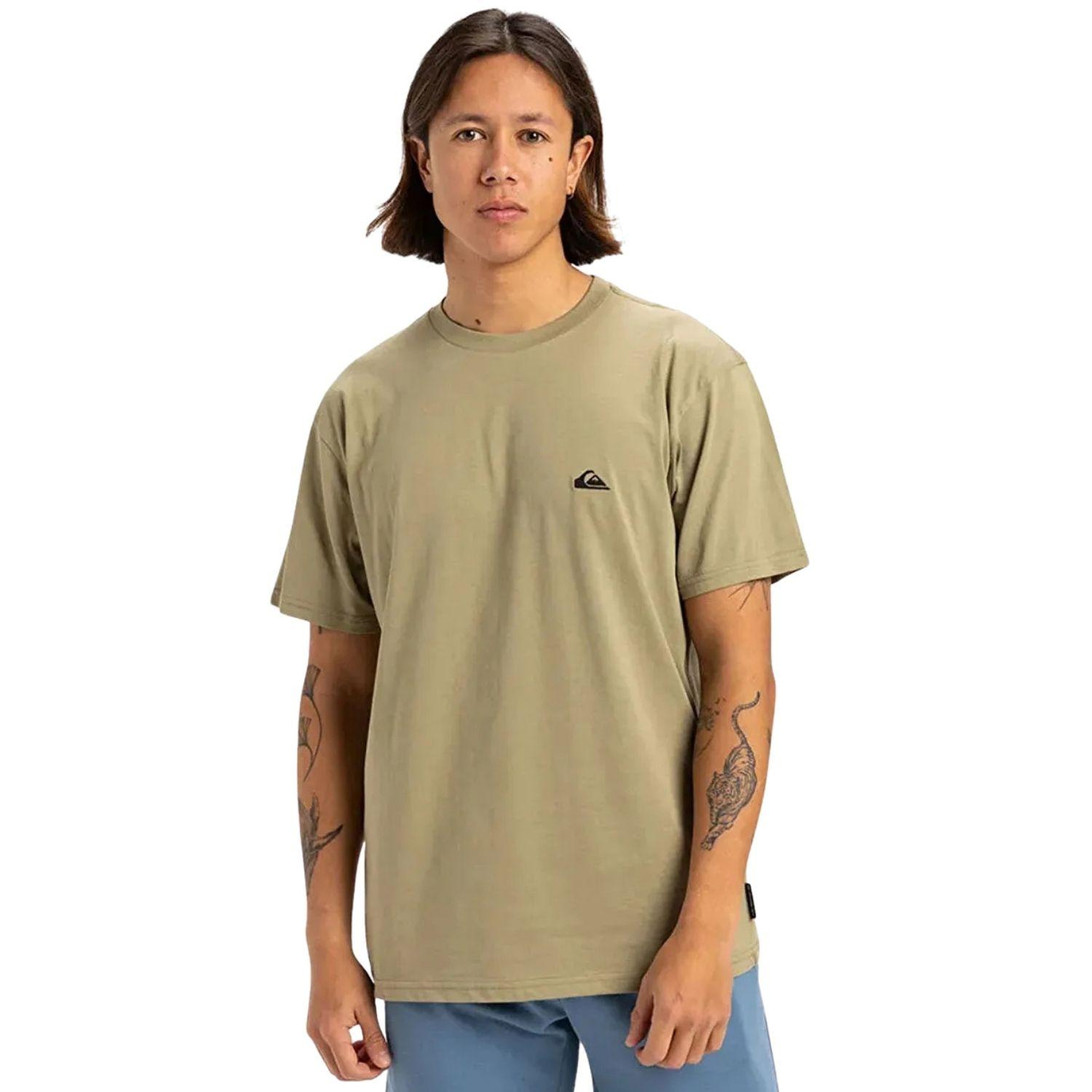 Quiksilver Basicscreenssym Erkek Yeşil Tişört