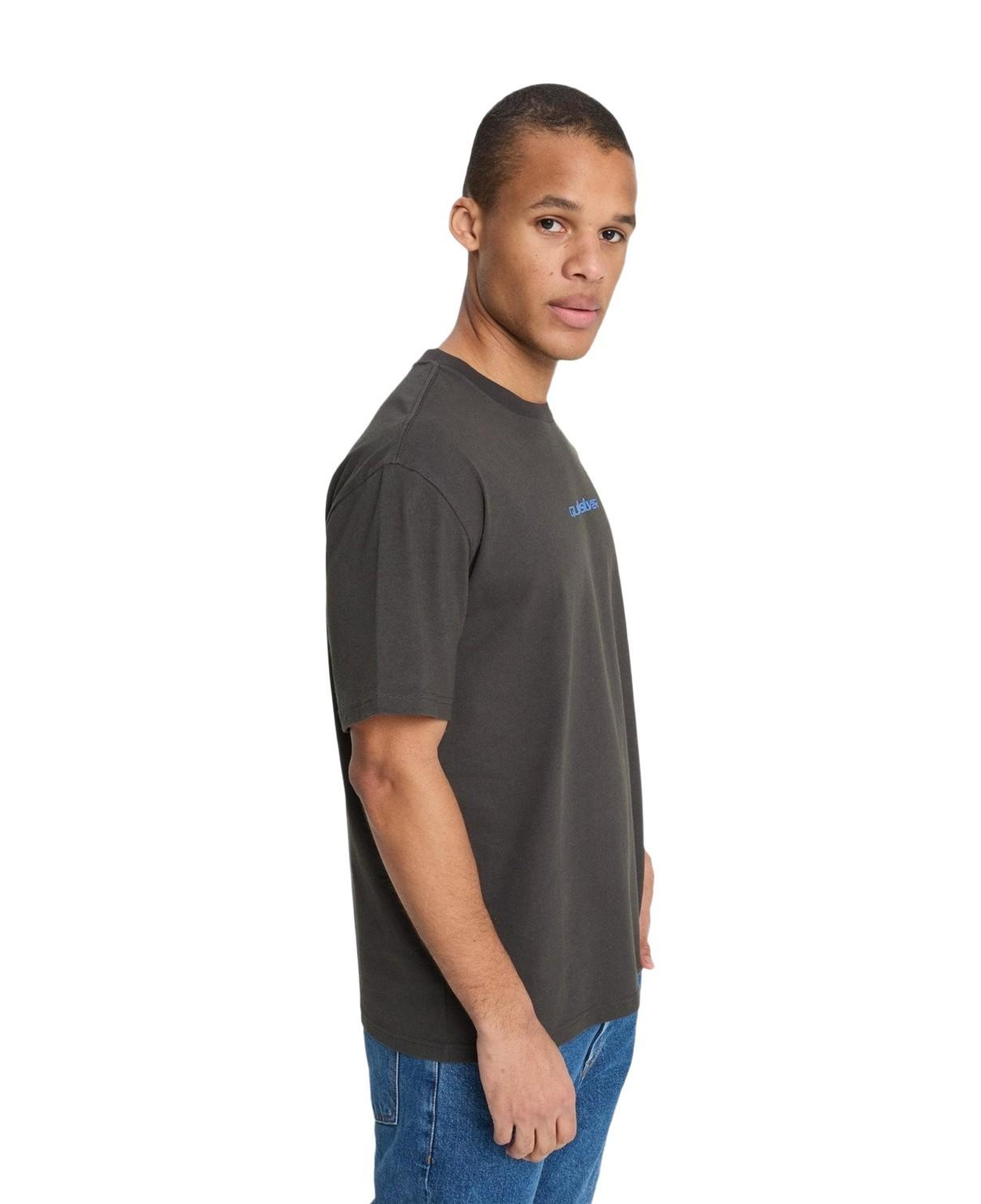 Quiksilver Fractured Wave Erkek Siyah Tişört