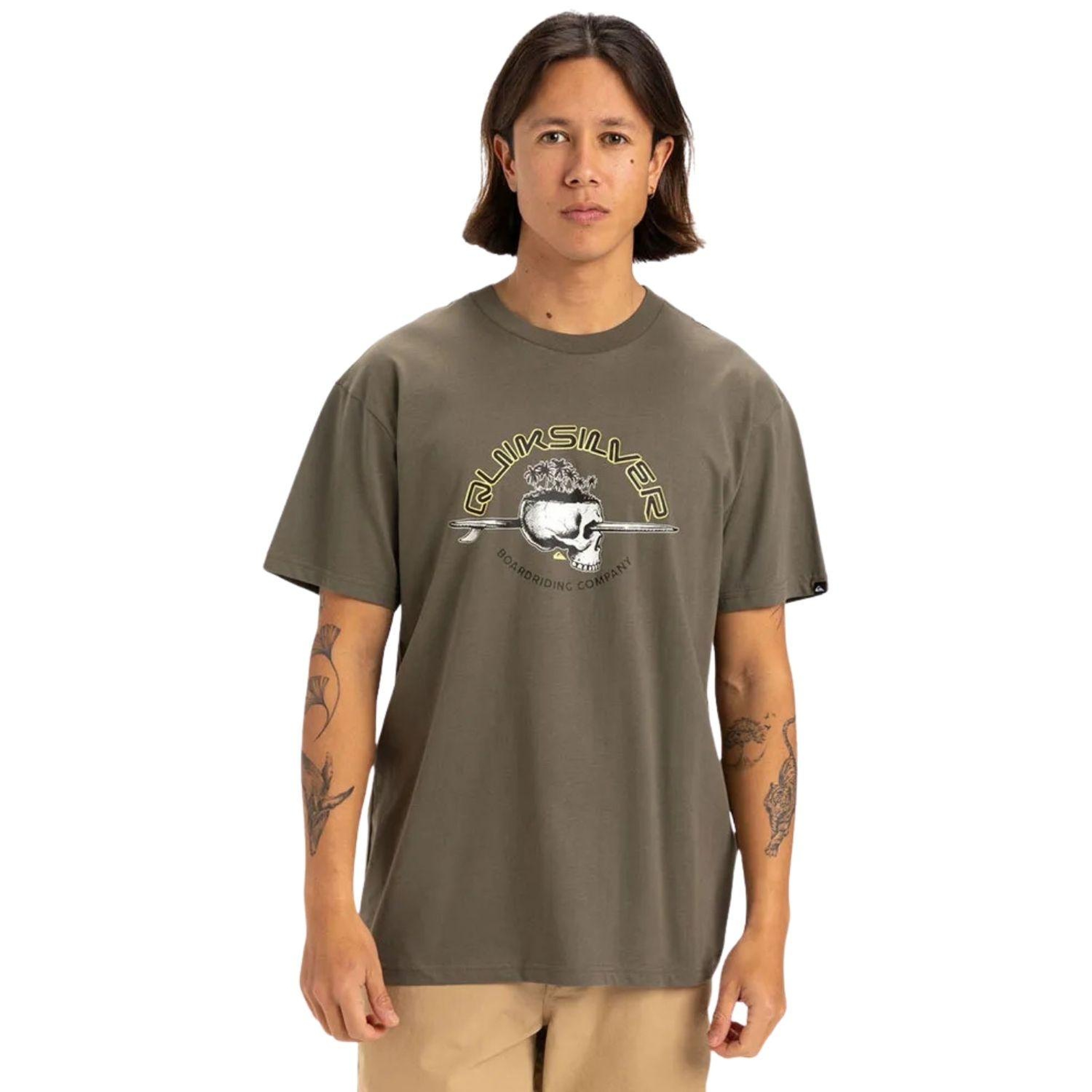 Quiksilver Skull Lines Erkek Tişört