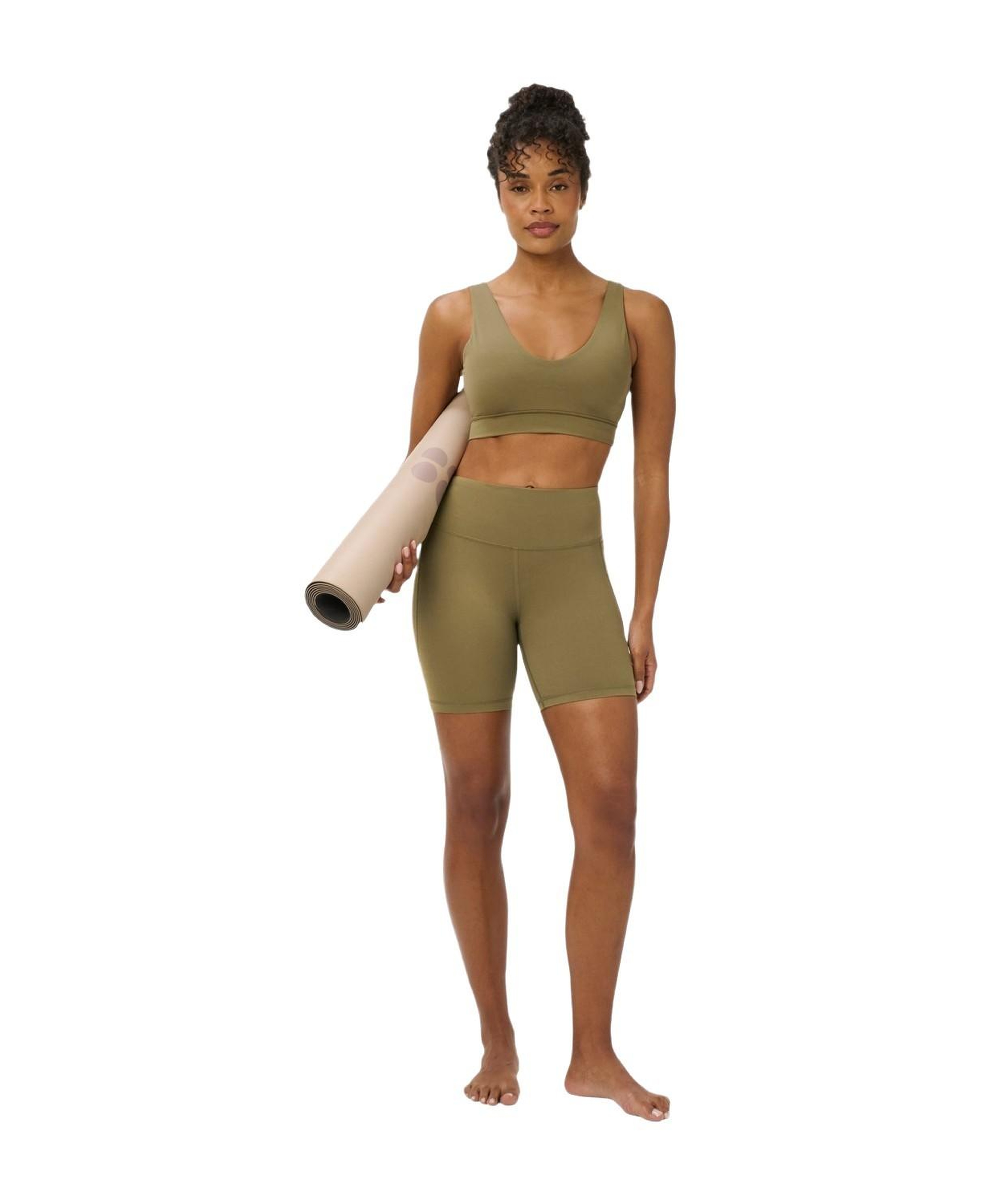 Sweaty Betty Ultimate Studio Voop Bra Kadın Kahverengi Fitness Bra