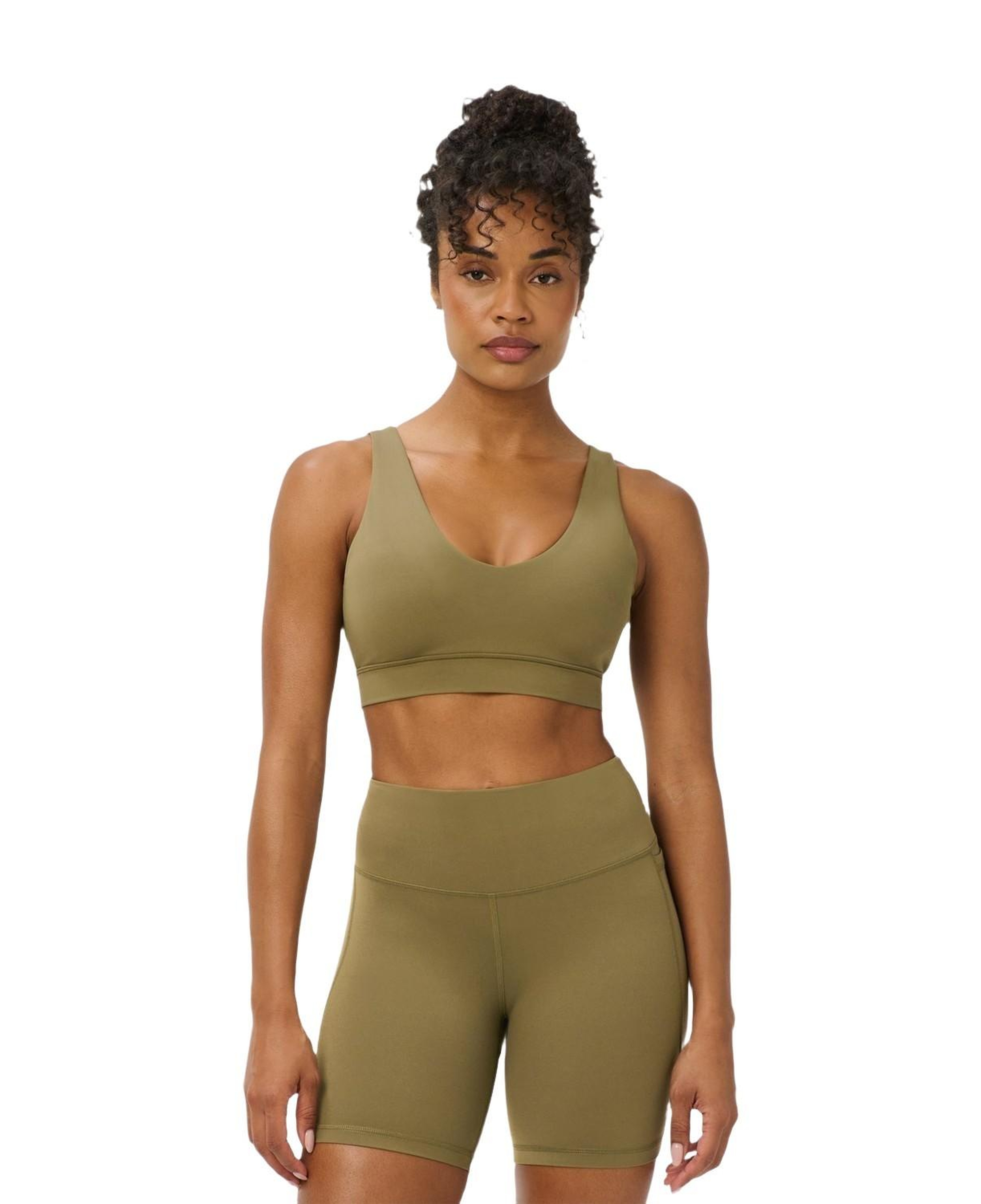 Sweaty Betty Ultimate Studio Voop Bra Kadın Kahverengi Fitness Bra