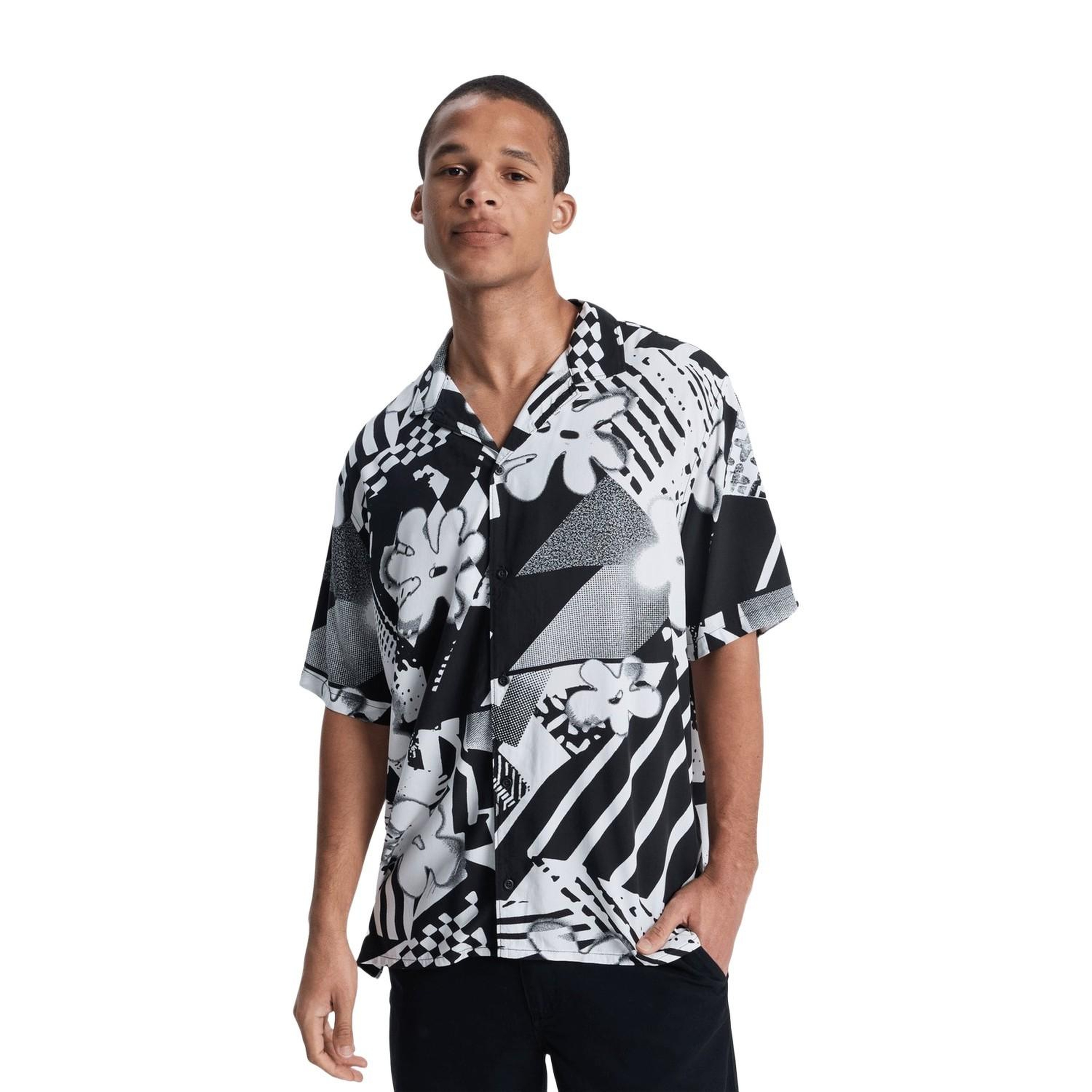 Quiksilver Safe Paradise Erkek Siyah Gömlek