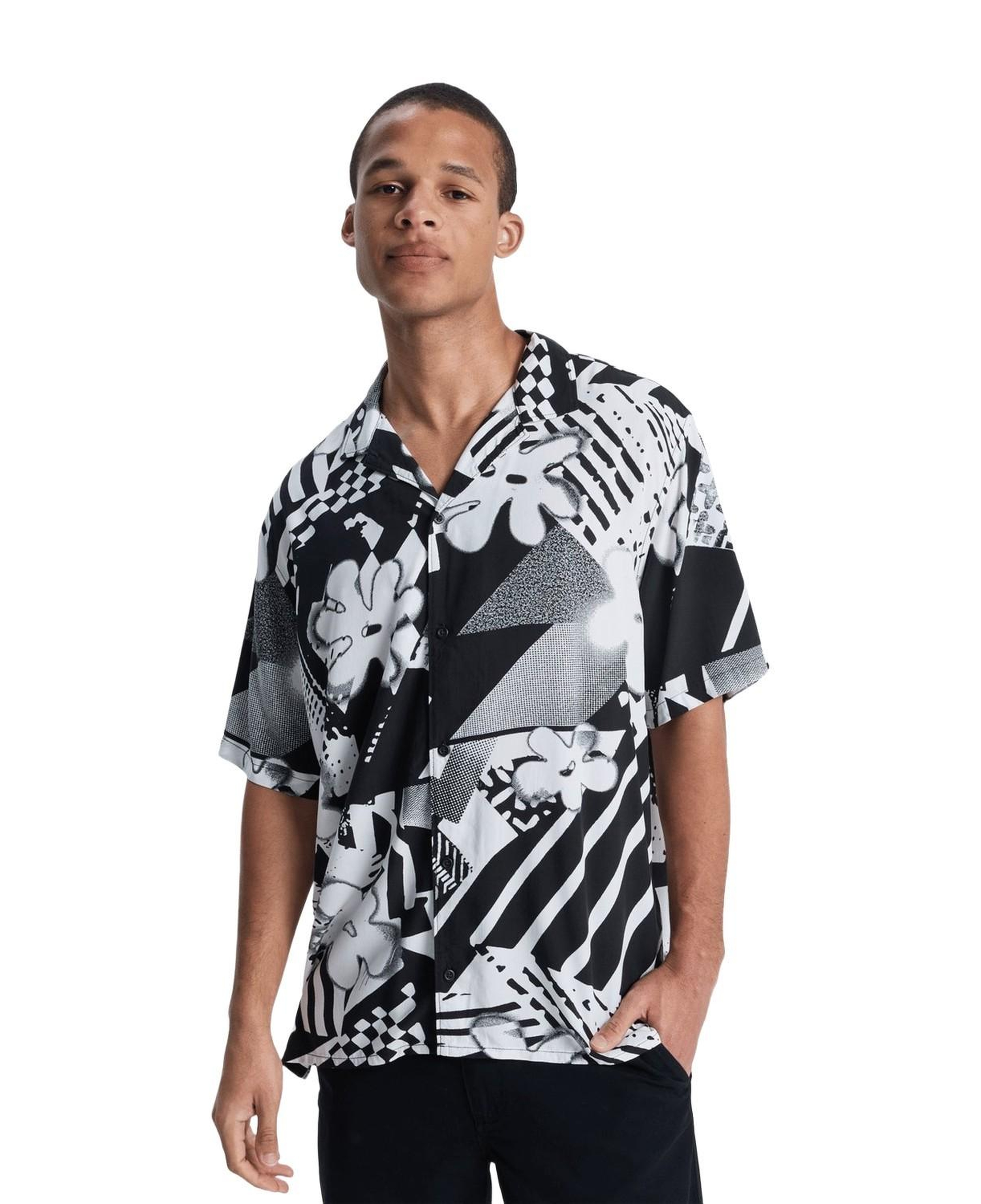 Quiksilver Safe Paradise Erkek Siyah Gömlek