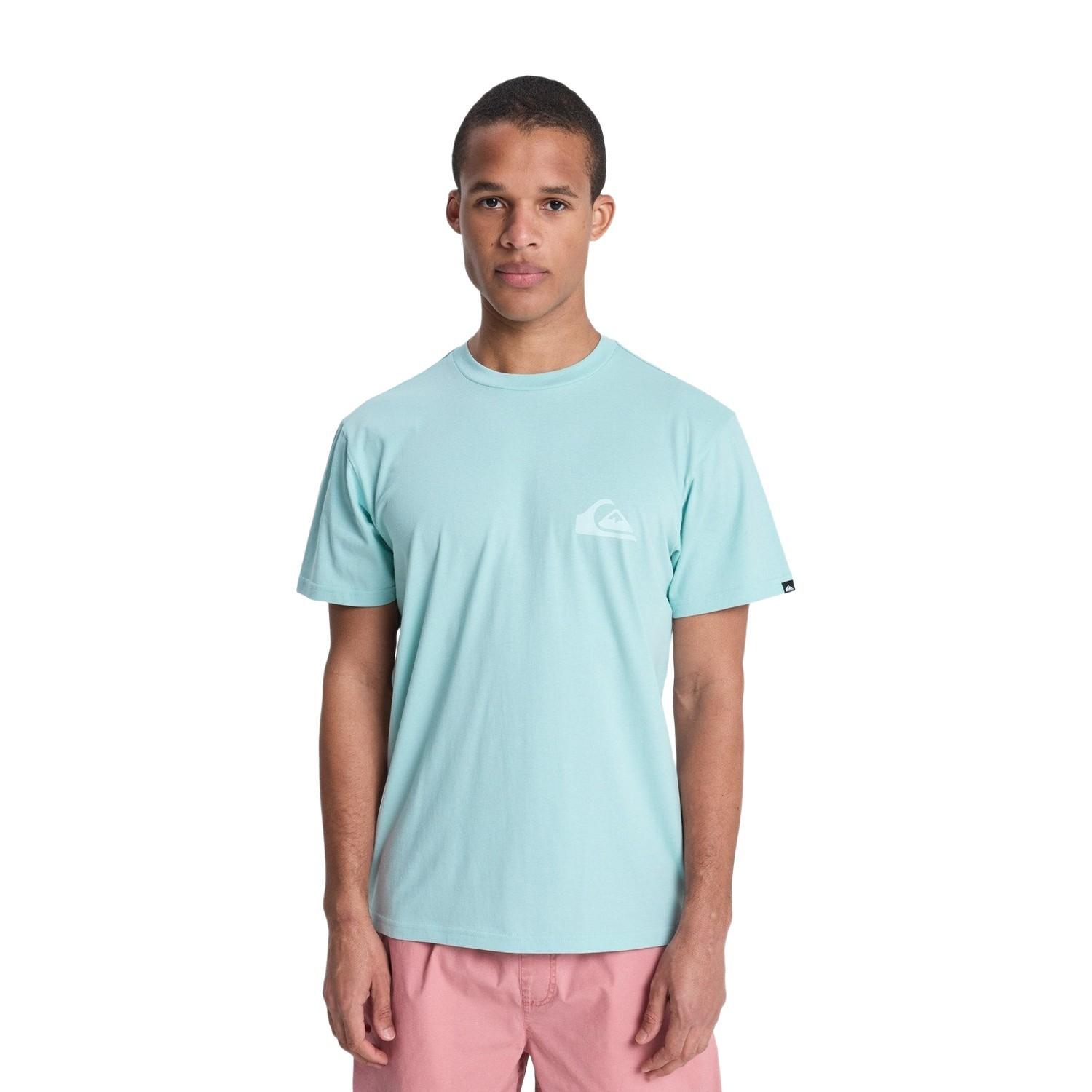 Quiksilver Ev Mini Logo Erkek Mavi Tişört