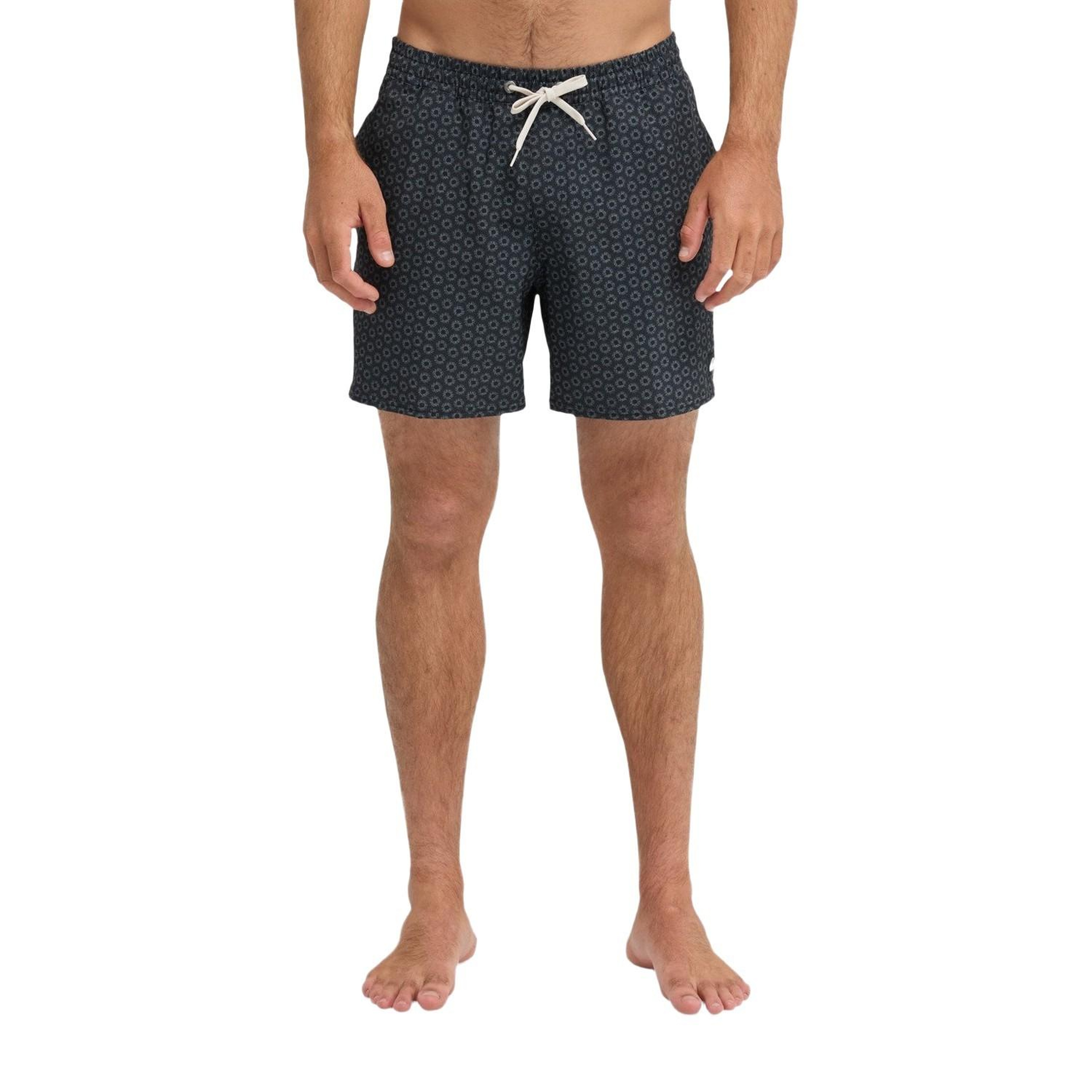 Quiksilver Stretch Printed Erkek Siyah Volley Short