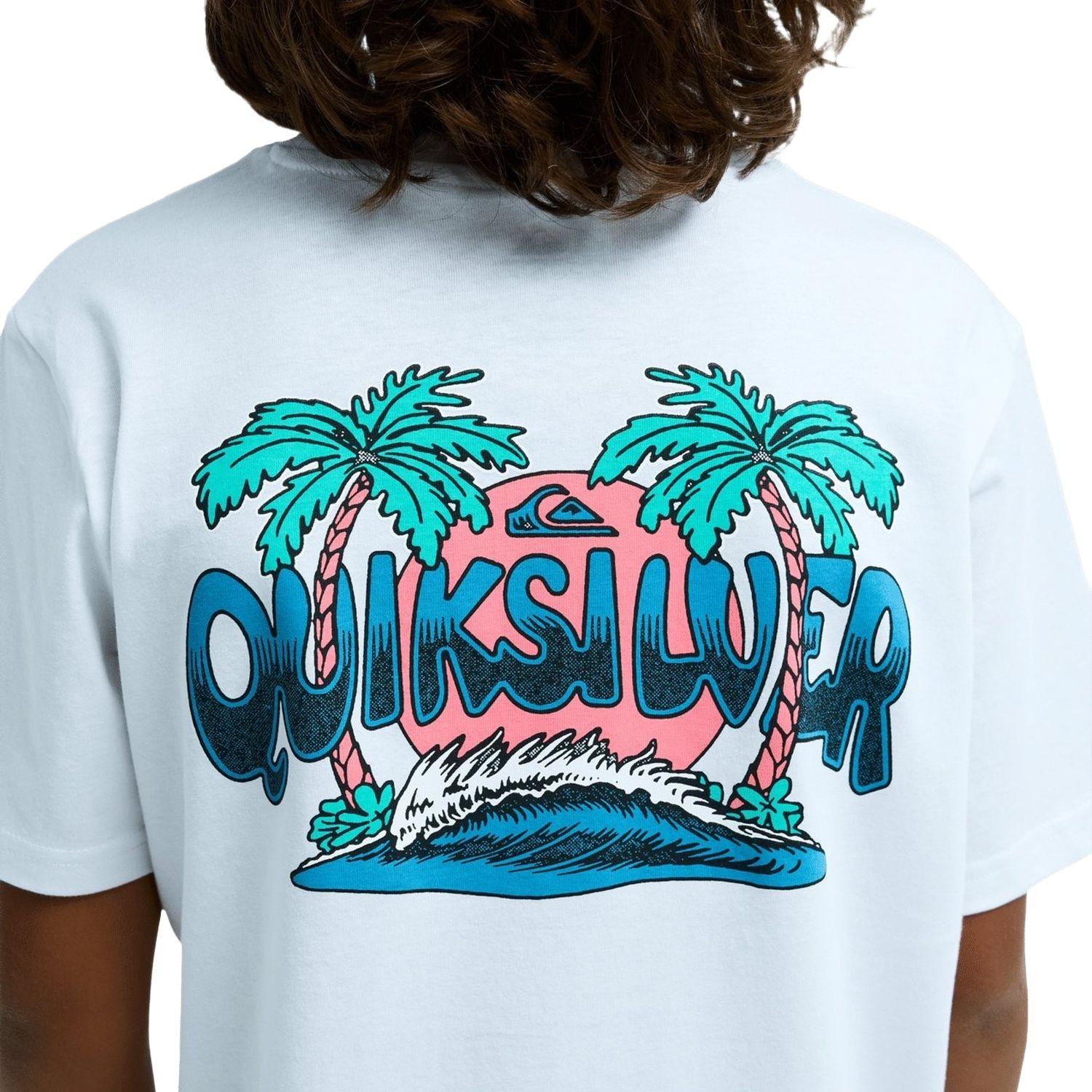 Quiksilver Palm Horizon Erkek Çocuk Beyaz Tişört