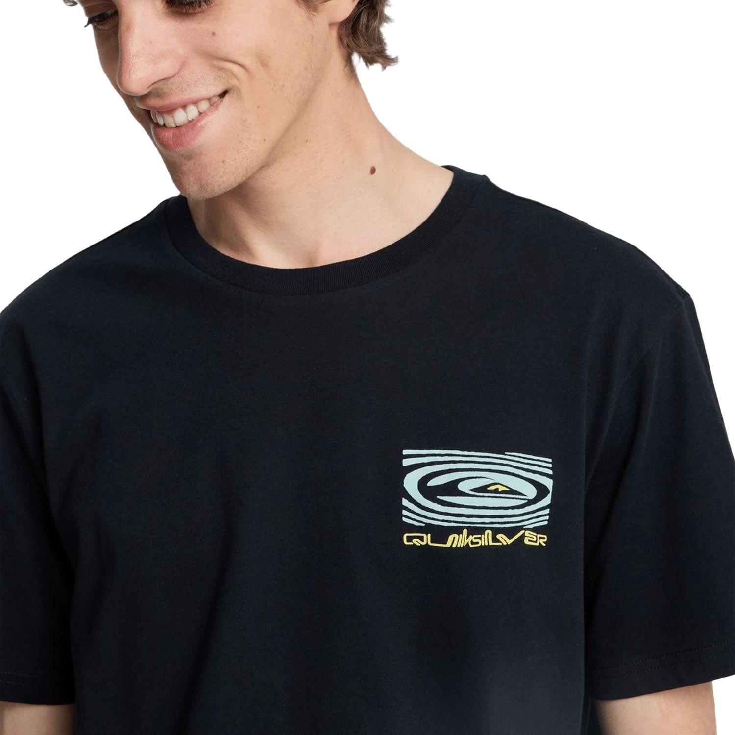 Quiksilver Ripples Erkek Siyah Tişört