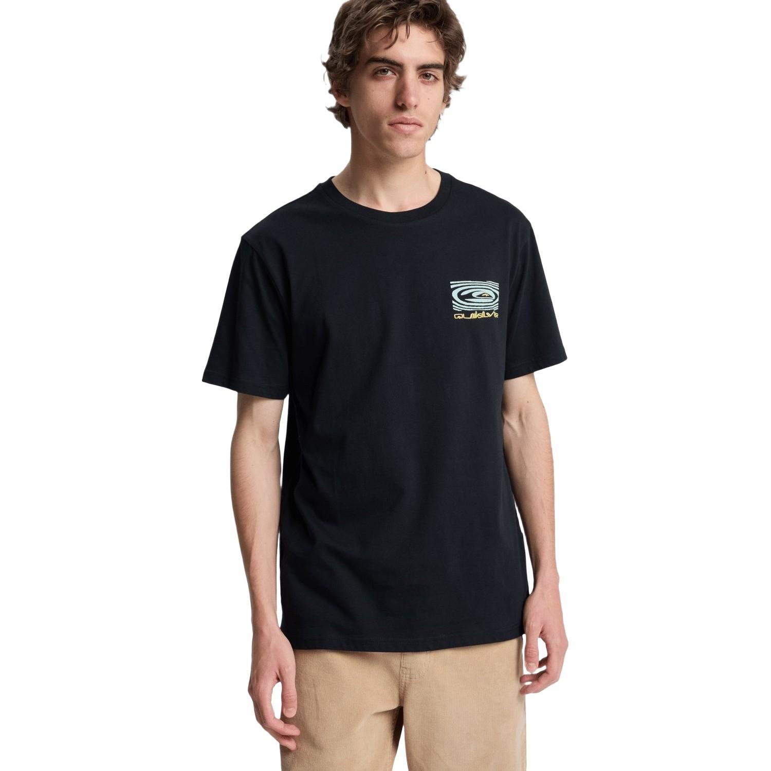 Quiksilver Ripples Erkek Siyah Tişört