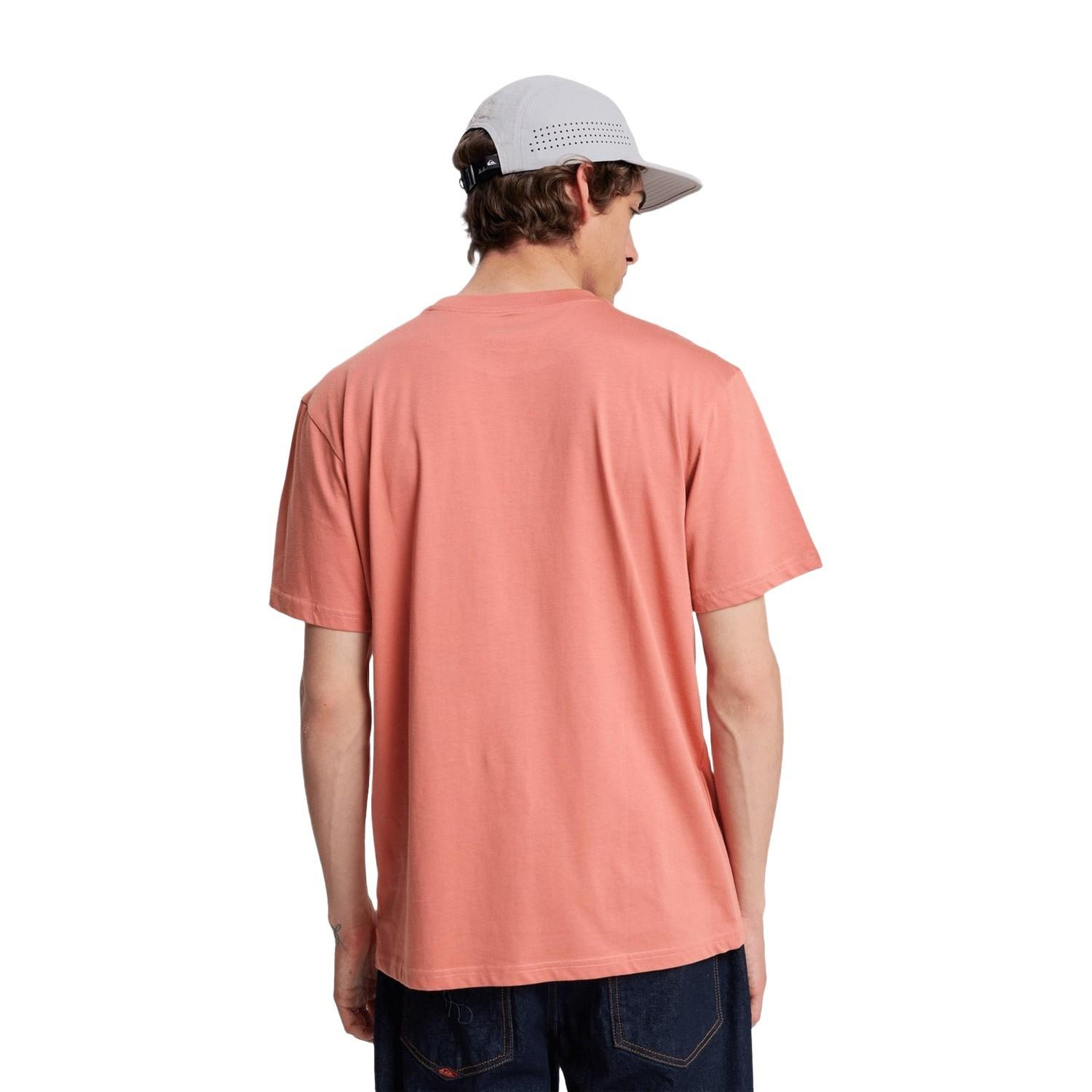 Quiksilver Fundamental Rid Erkek Pembe Tişört