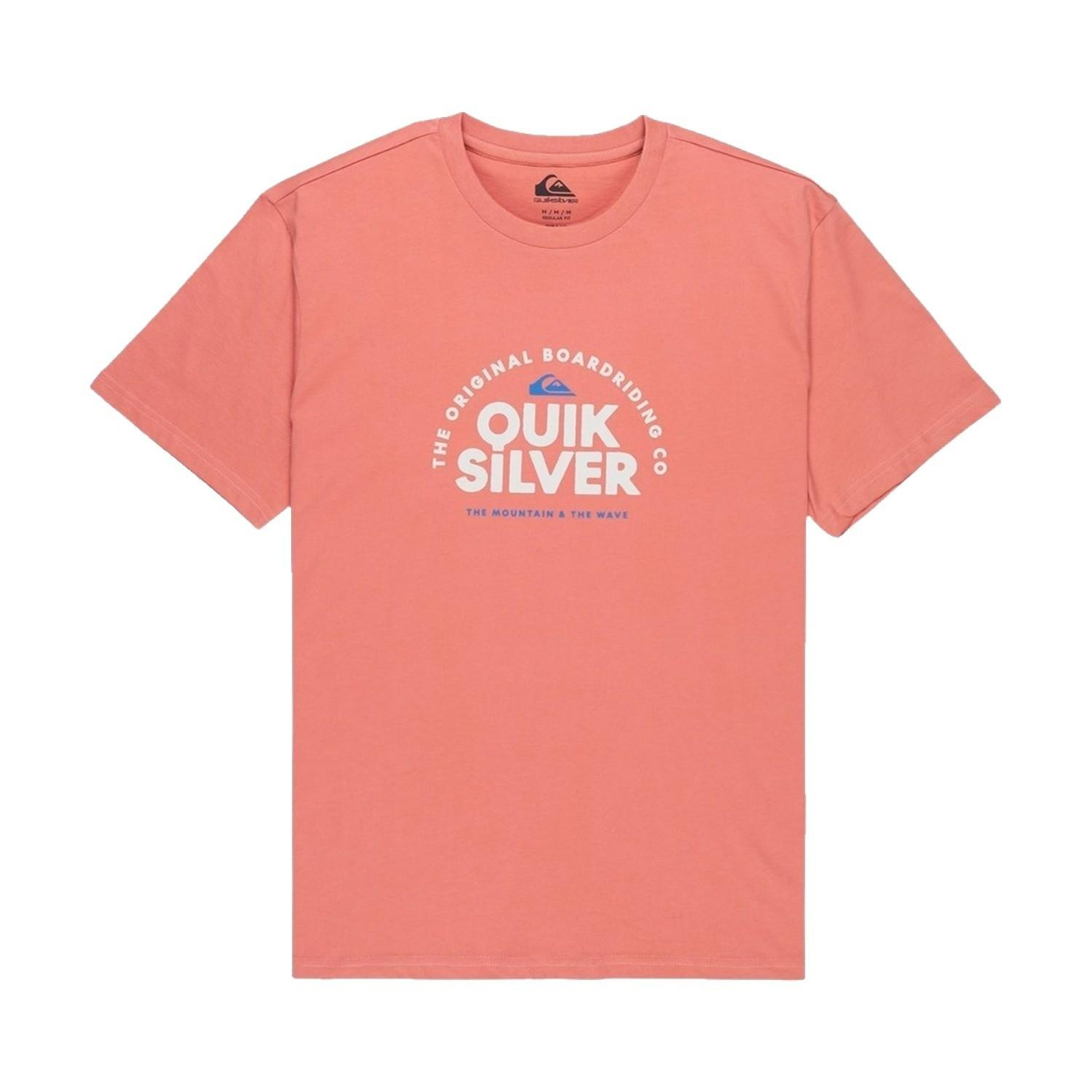 Quiksilver Fundamental Rid Erkek Pembe Tişört