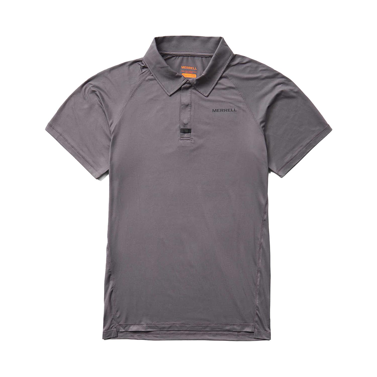 Merrell UPF Polo Erkek Gri Polo Tişört