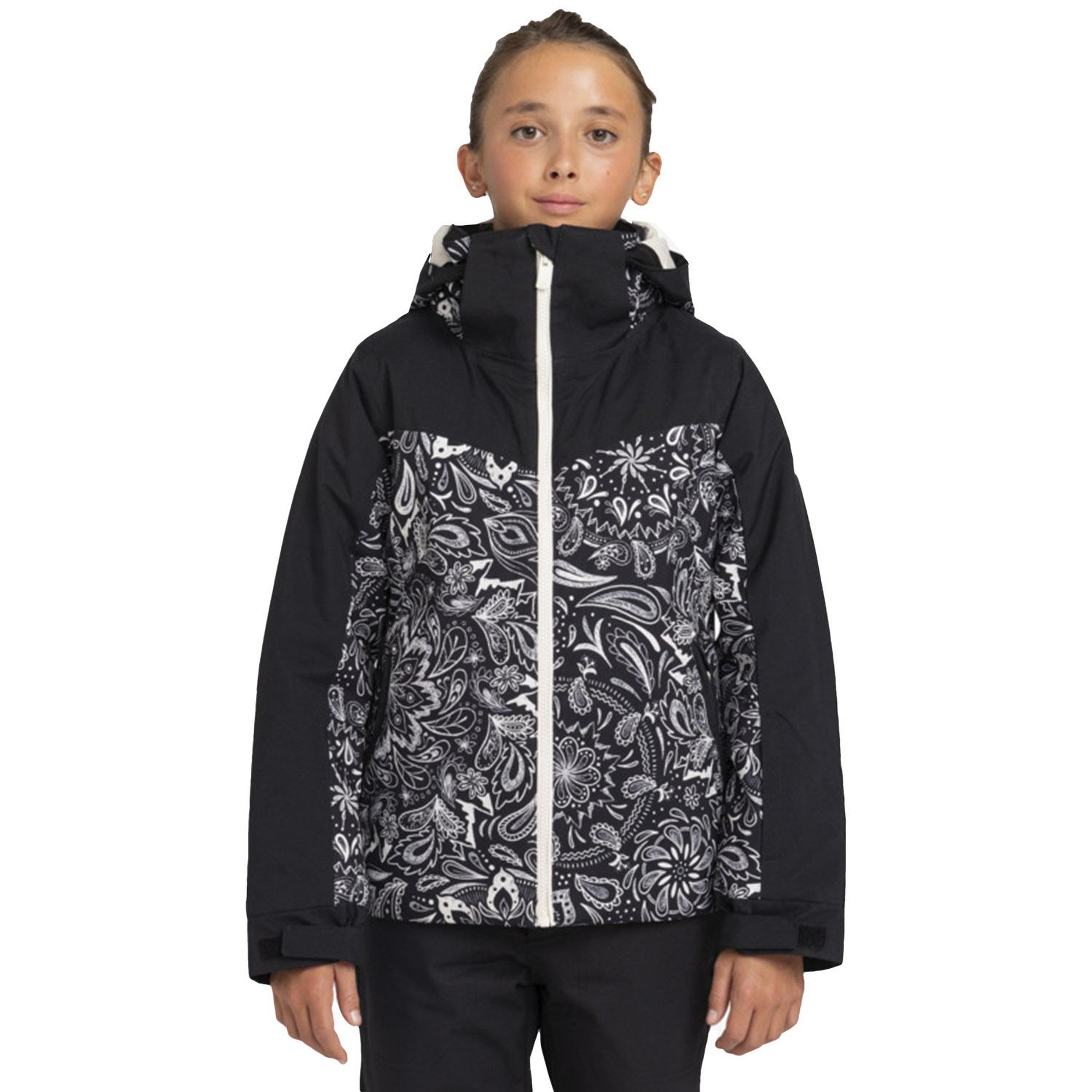 Roxy Free Jet Block Kız Çocuk Siyah Snowboard Ceketi