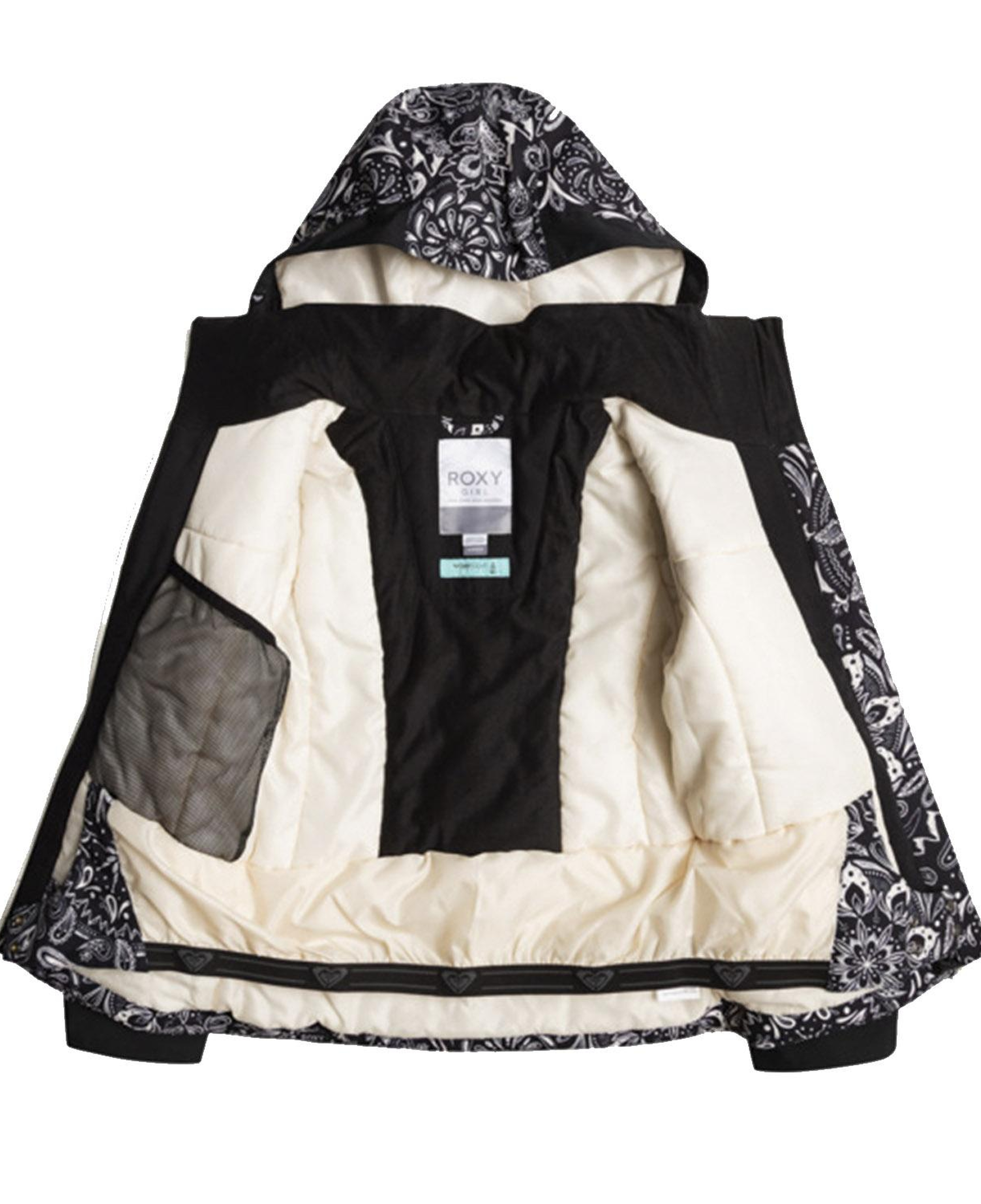 Roxy Free Jet Block Kız Çocuk Siyah Snowboard Ceketi