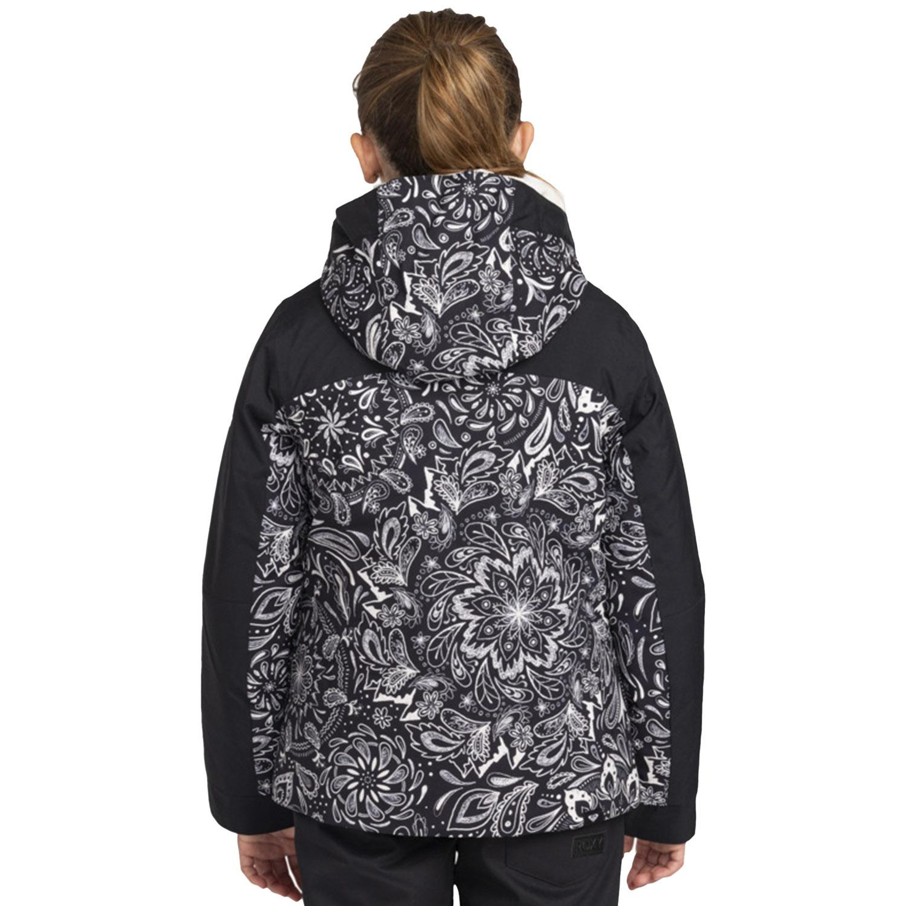 Roxy Free Jet Block Kız Çocuk Siyah Snowboard Ceketi