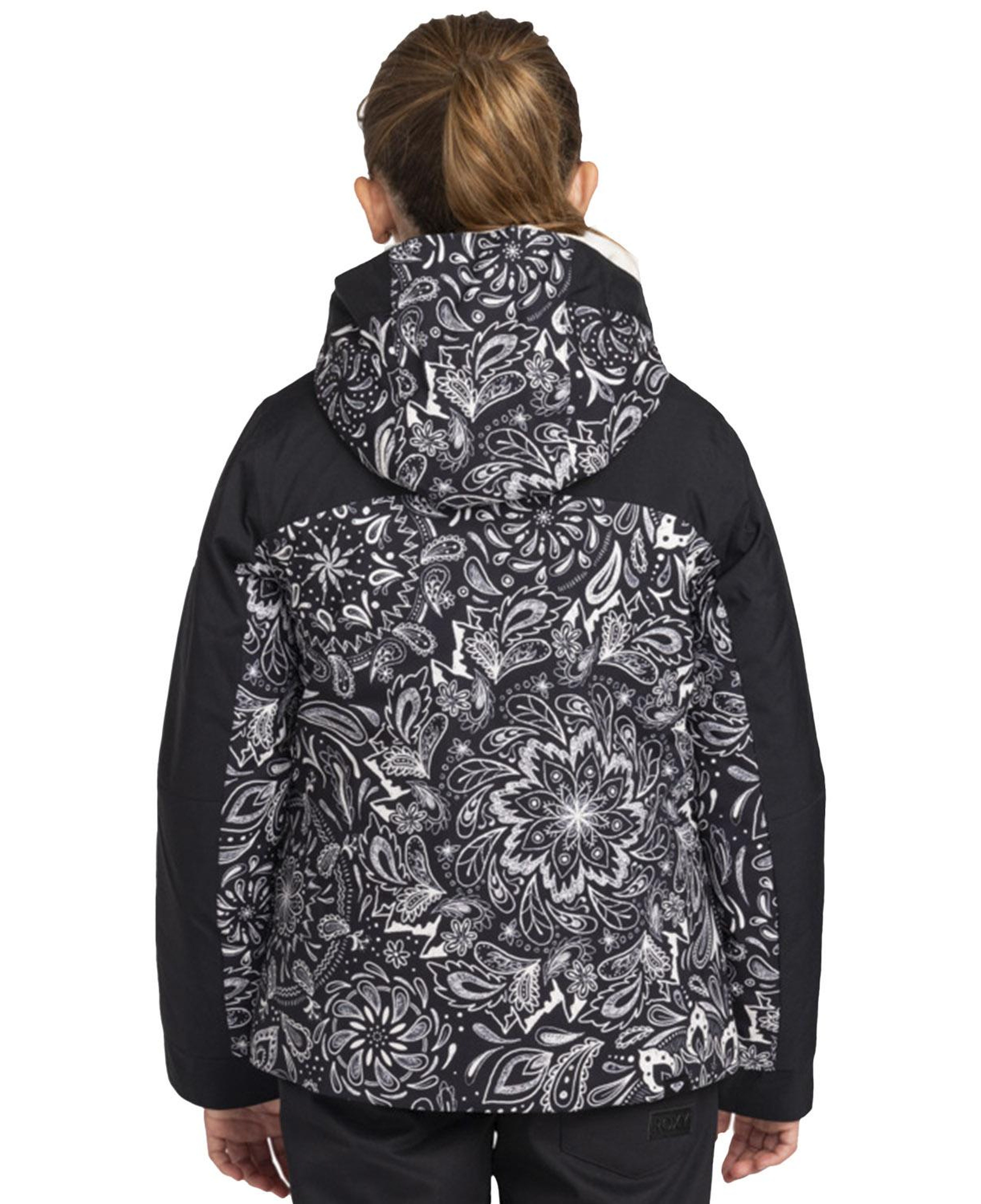 Roxy Free Jet Block Kız Çocuk Siyah Snowboard Ceketi