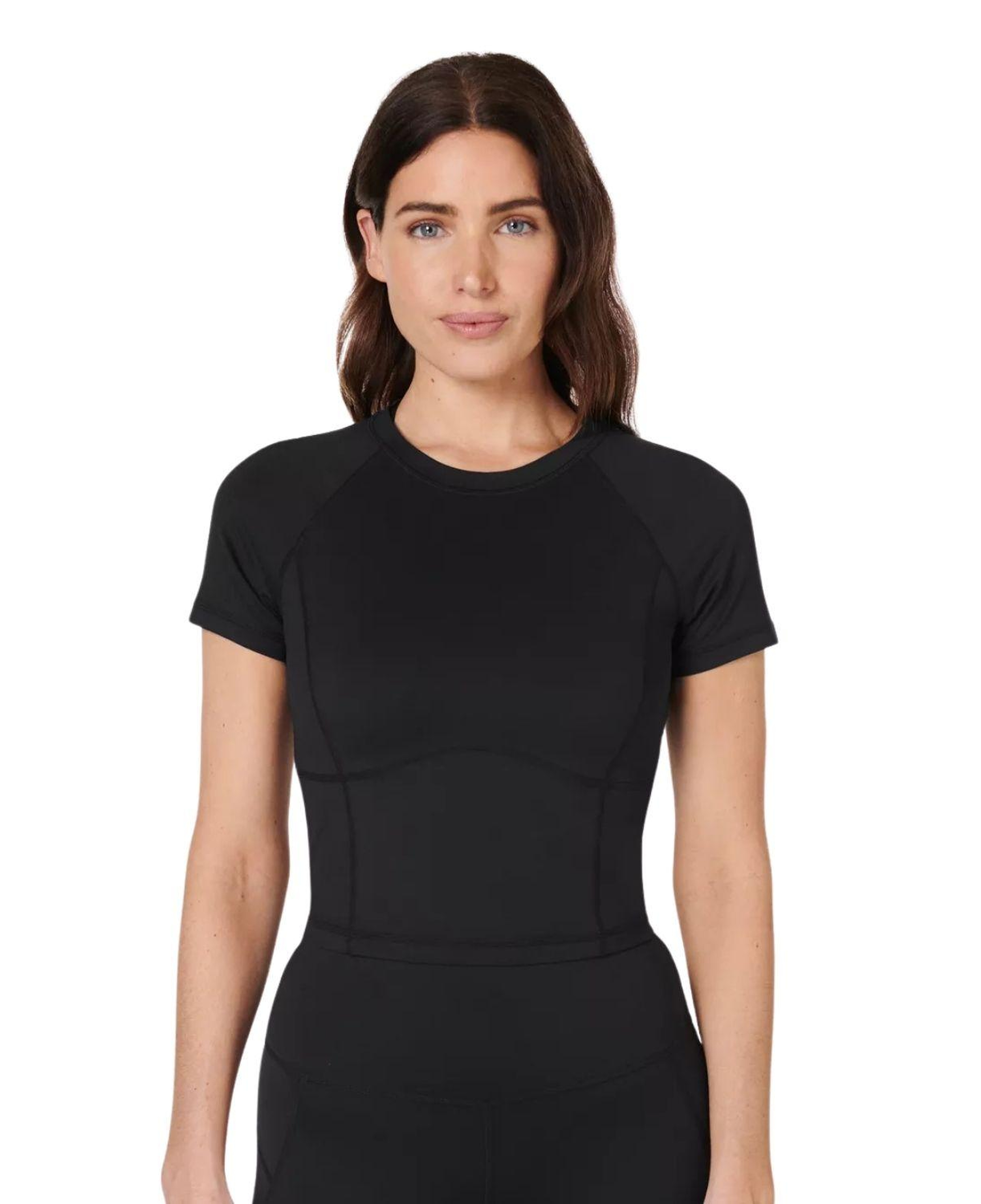 Sweaty Betty All Day Cropped Kadın Siyah Tişört