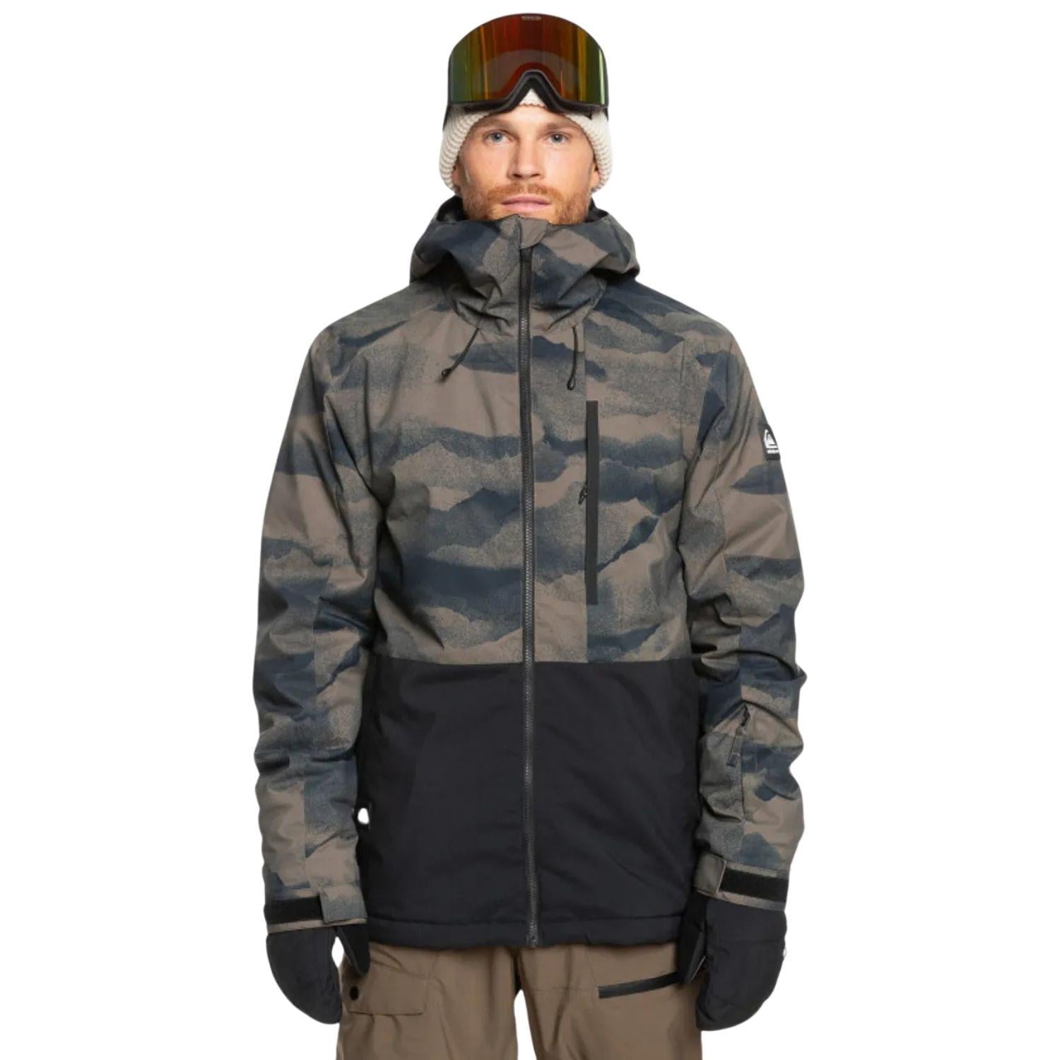 Quiksilver Mission Printed Block Erkek Snowboard Ceketi