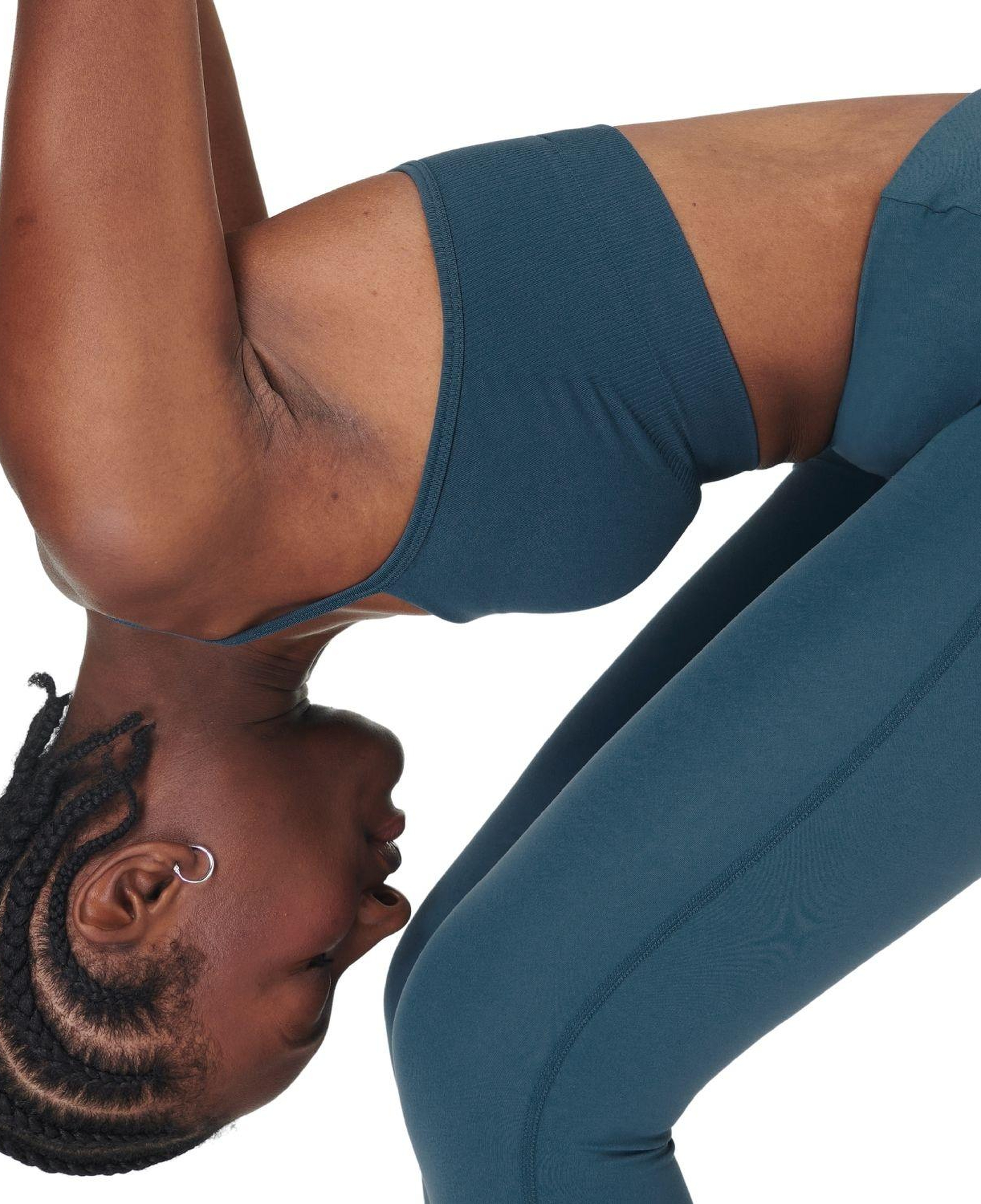 Sweaty Betty Spirit Restored Seamless Yoga Kadın Mavi Yoga Bra
