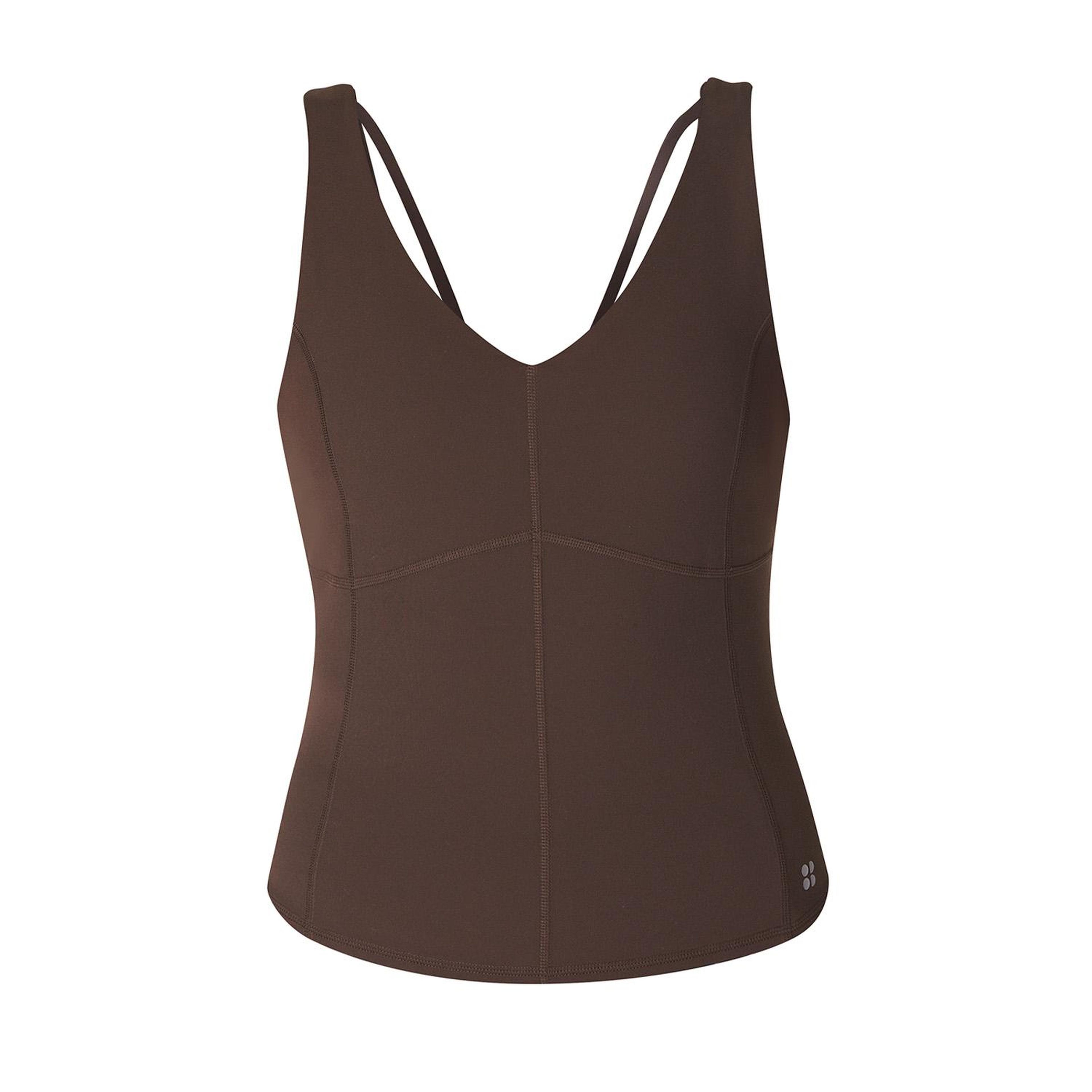 Sweaty Betty Super Soft Sculpting Tank Kadın Kahverengi Tank Top