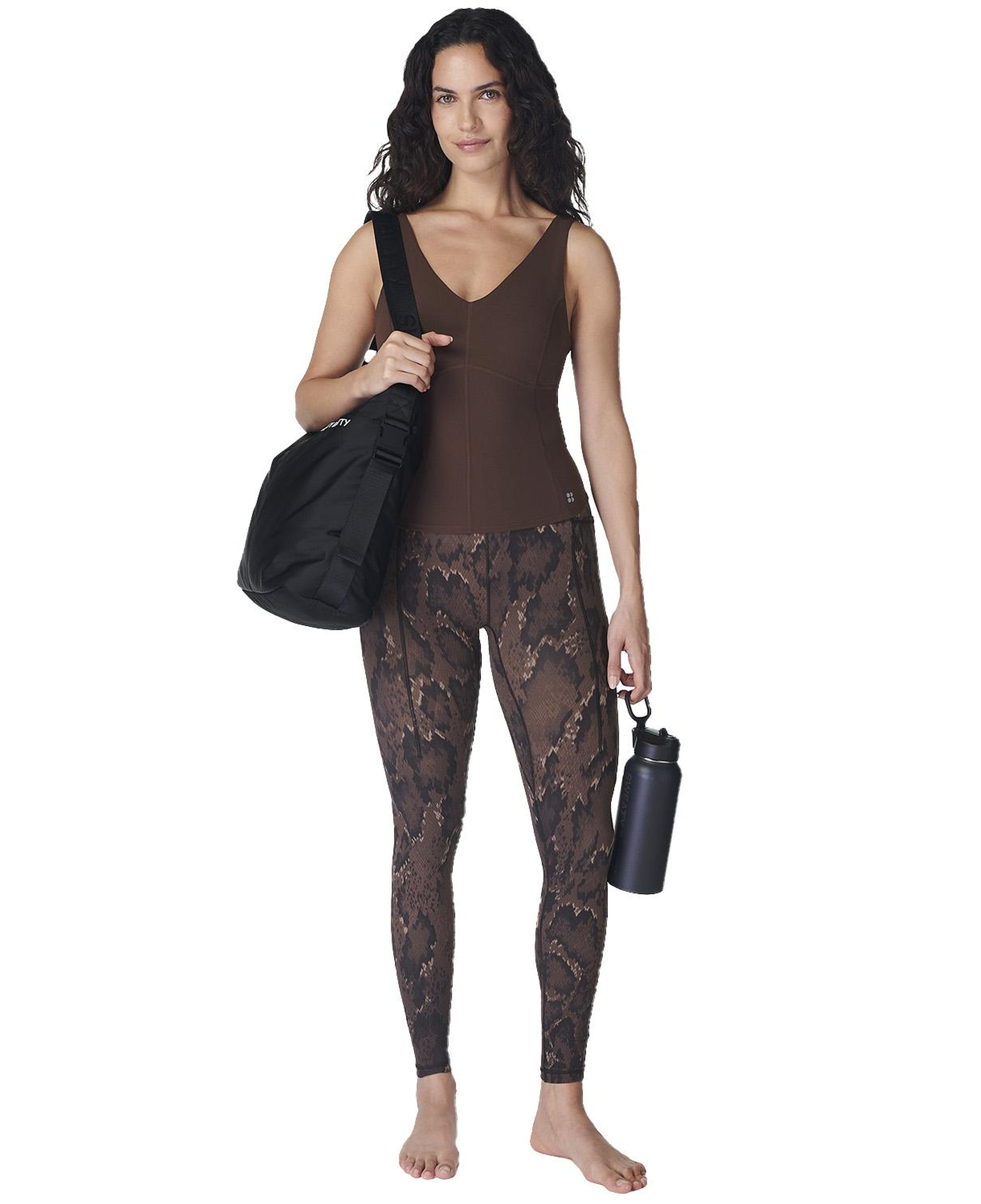 Sweaty Betty Super Soft Sculpting Tank Kadın Kahverengi Tank Top