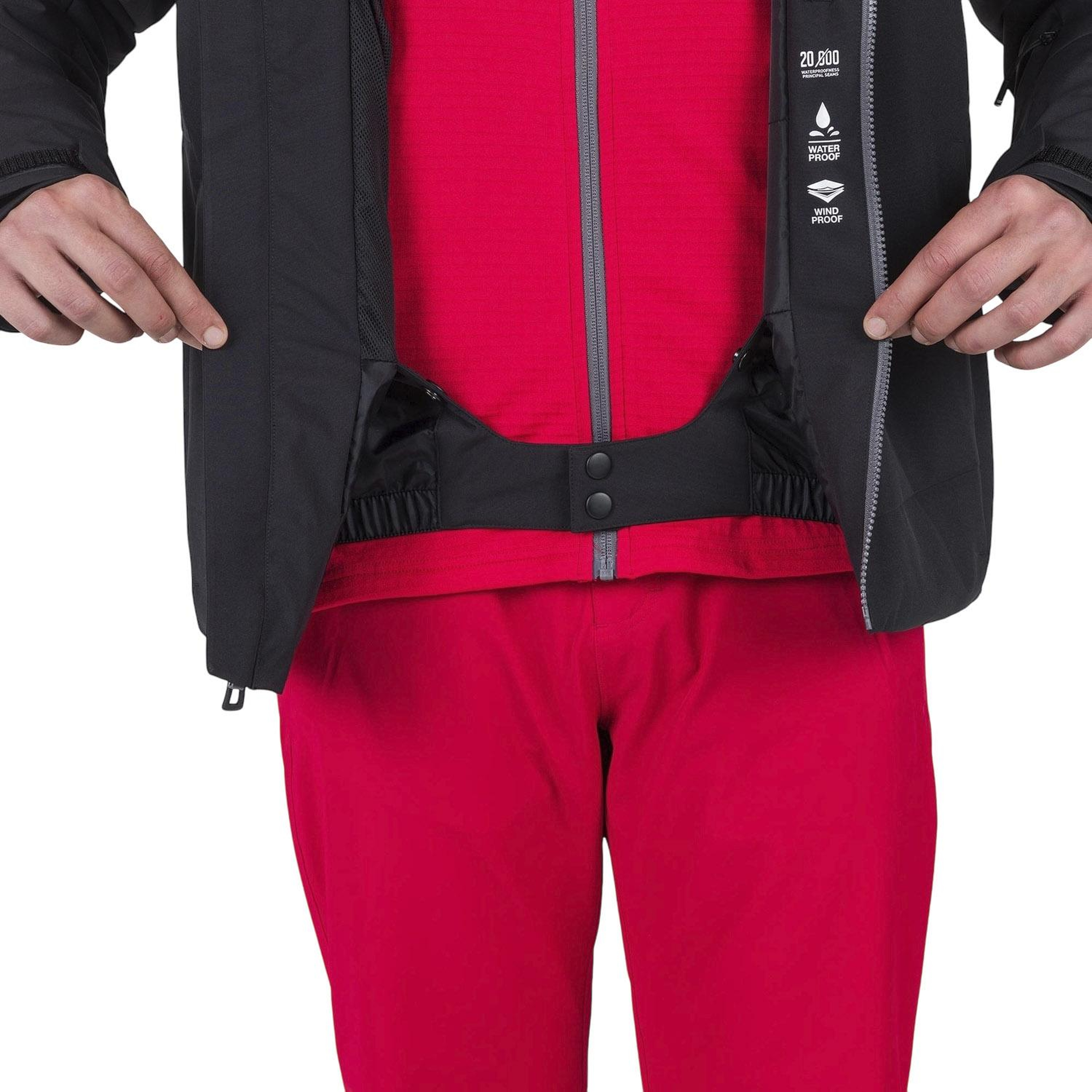 Rossignol Strawpile Erkek Siyah Kayak Ceketi