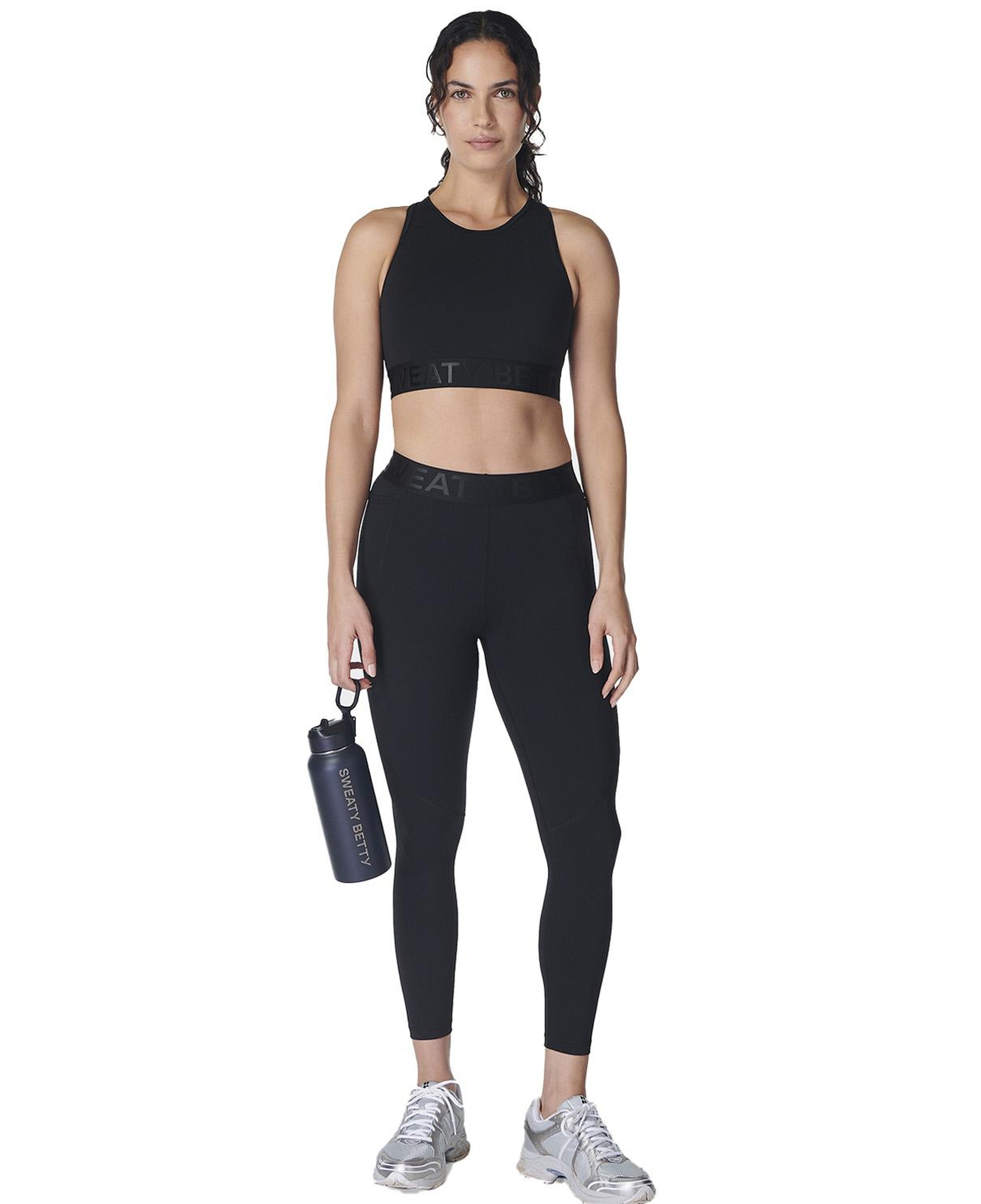 Sweaty Betty Power Logo Medium Impact Crop Kadın Fitness Crop