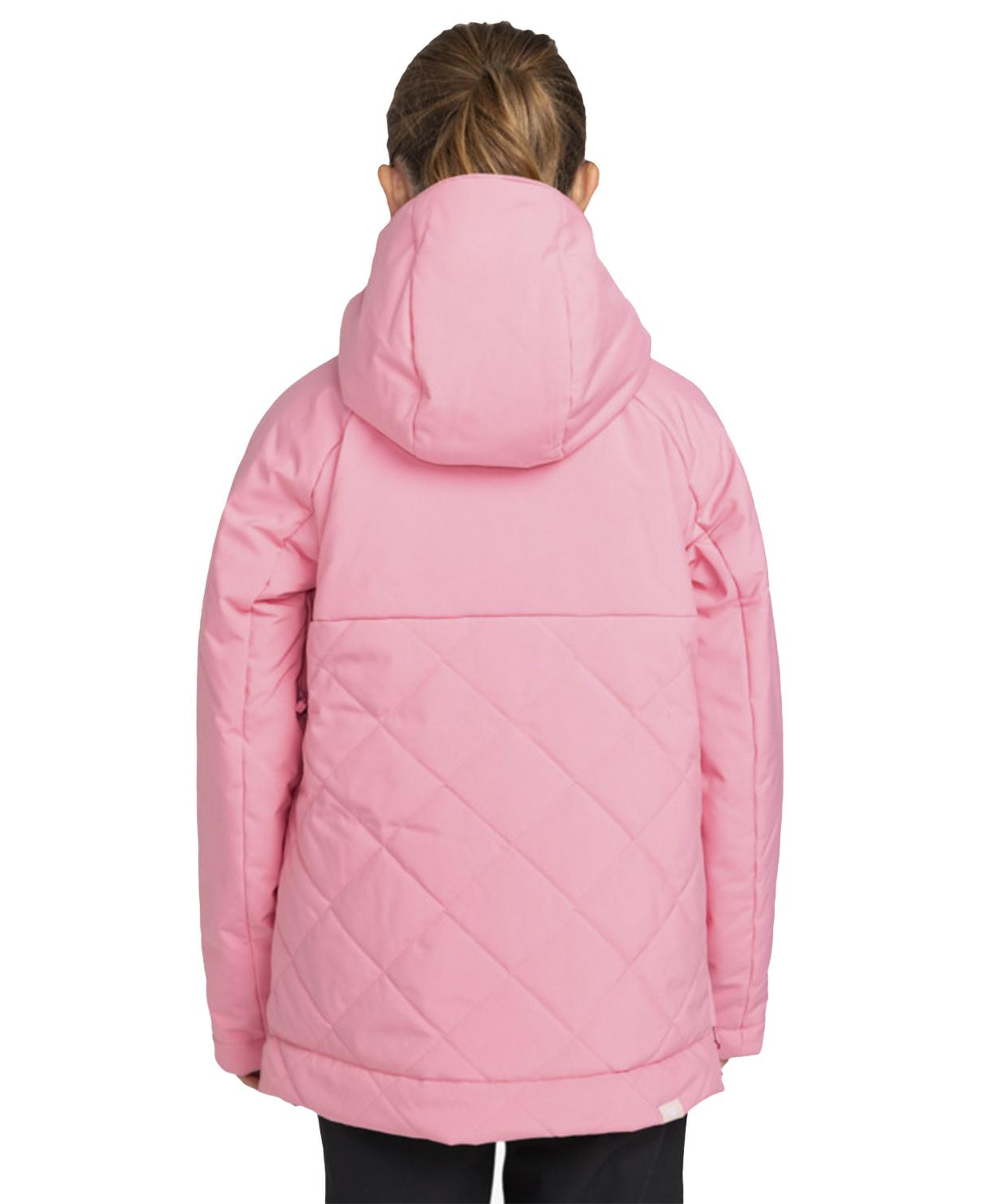 Roxy Radiant Lines Overhead Kız Çocuk Pembe Snowboard Ceketi