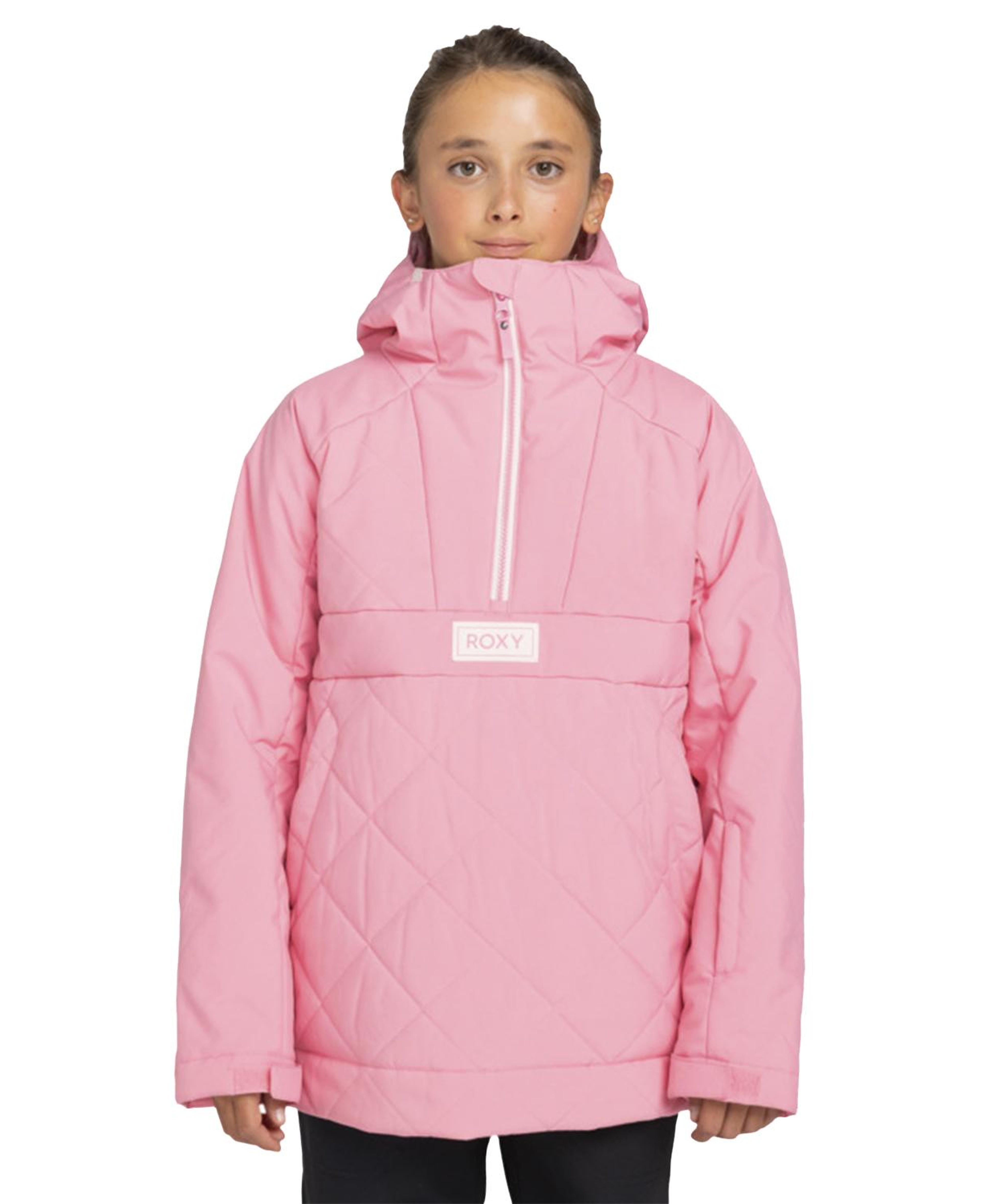 Roxy Radiant Lines Overhead Kız Çocuk Pembe Snowboard Ceketi
