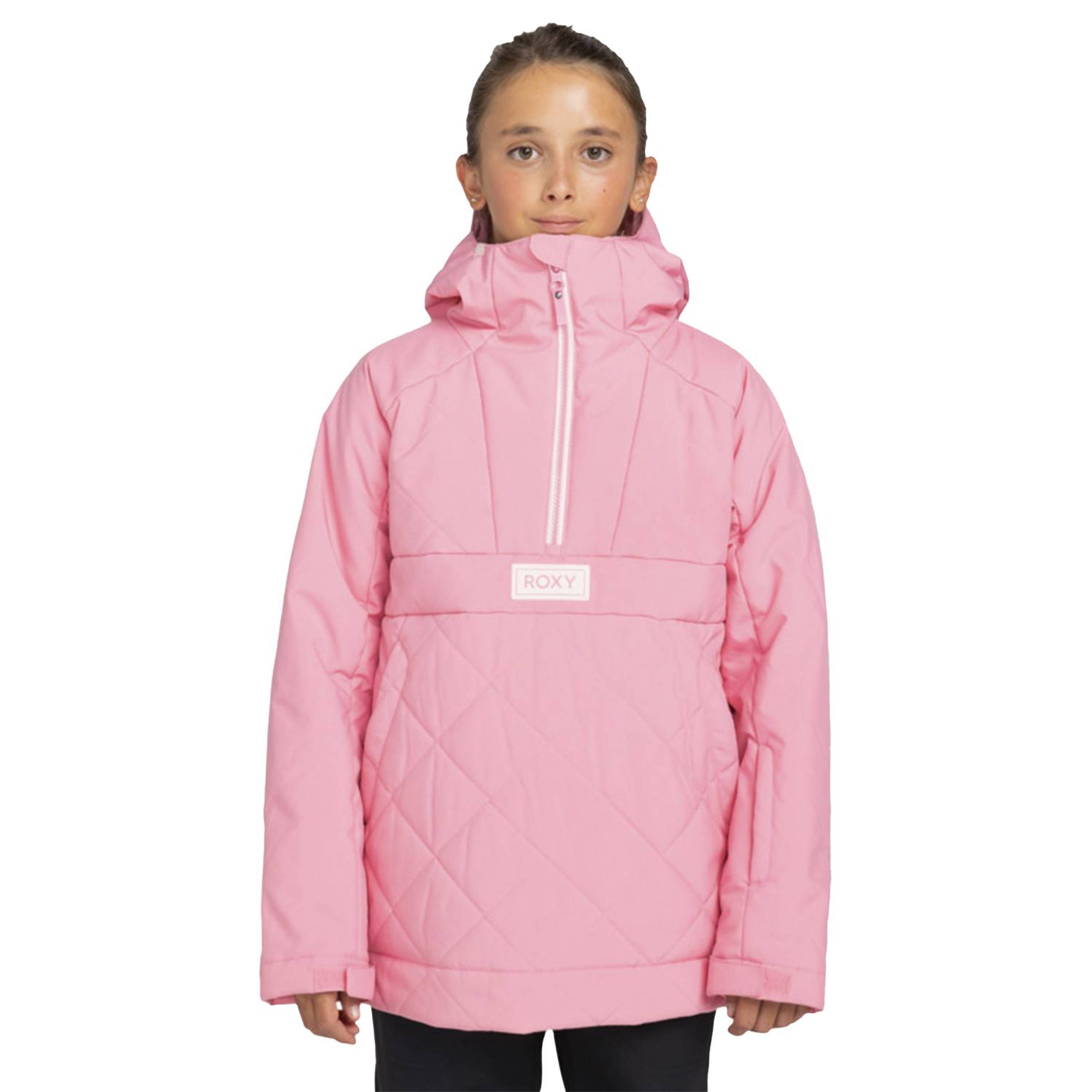 Roxy Radiant Lines Overhead Kız Çocuk Pembe Snowboard Ceketi
