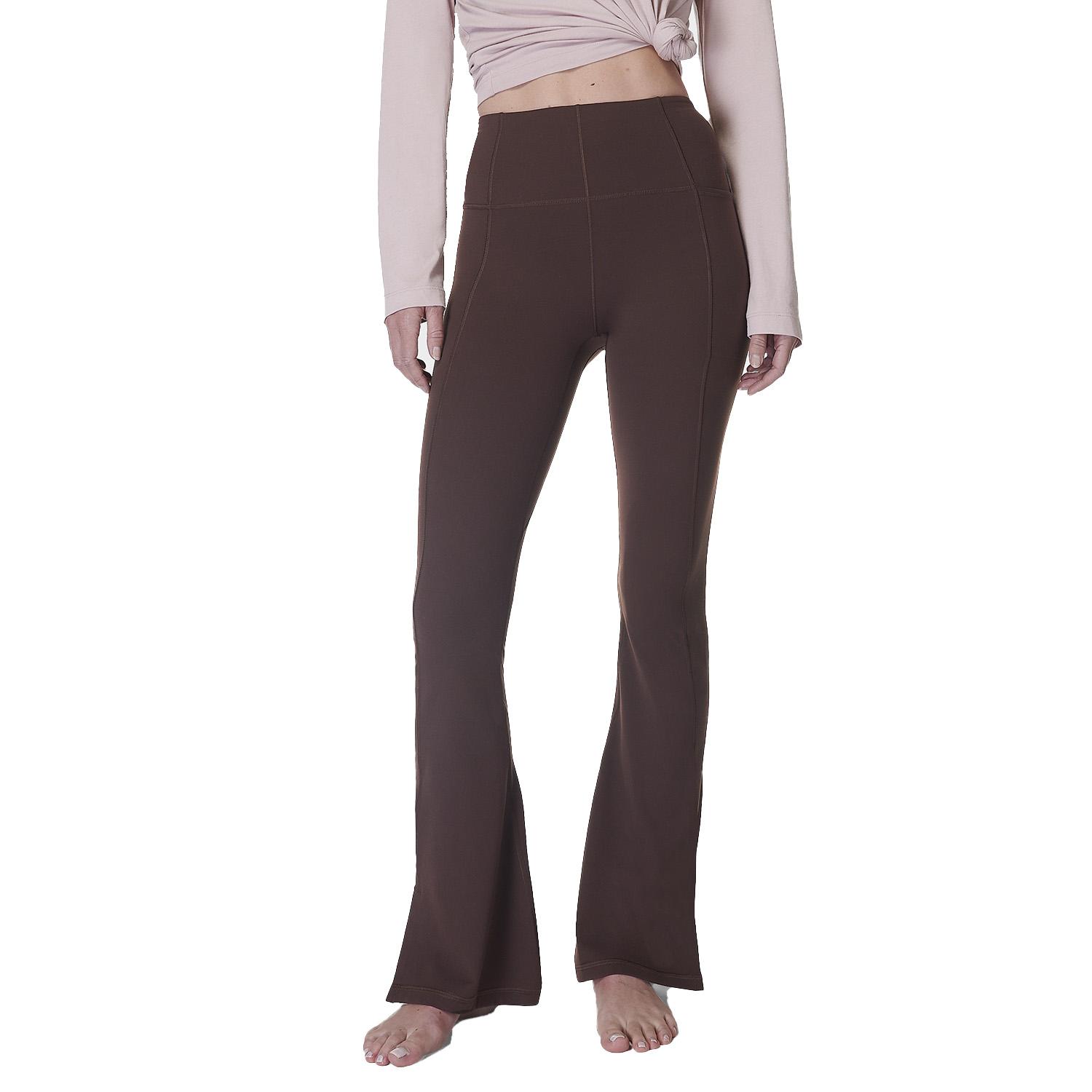 Sweaty Betty Super Soft Flare 32 Yoga Trou Kadın Kahverengi Yoga Pantolonu