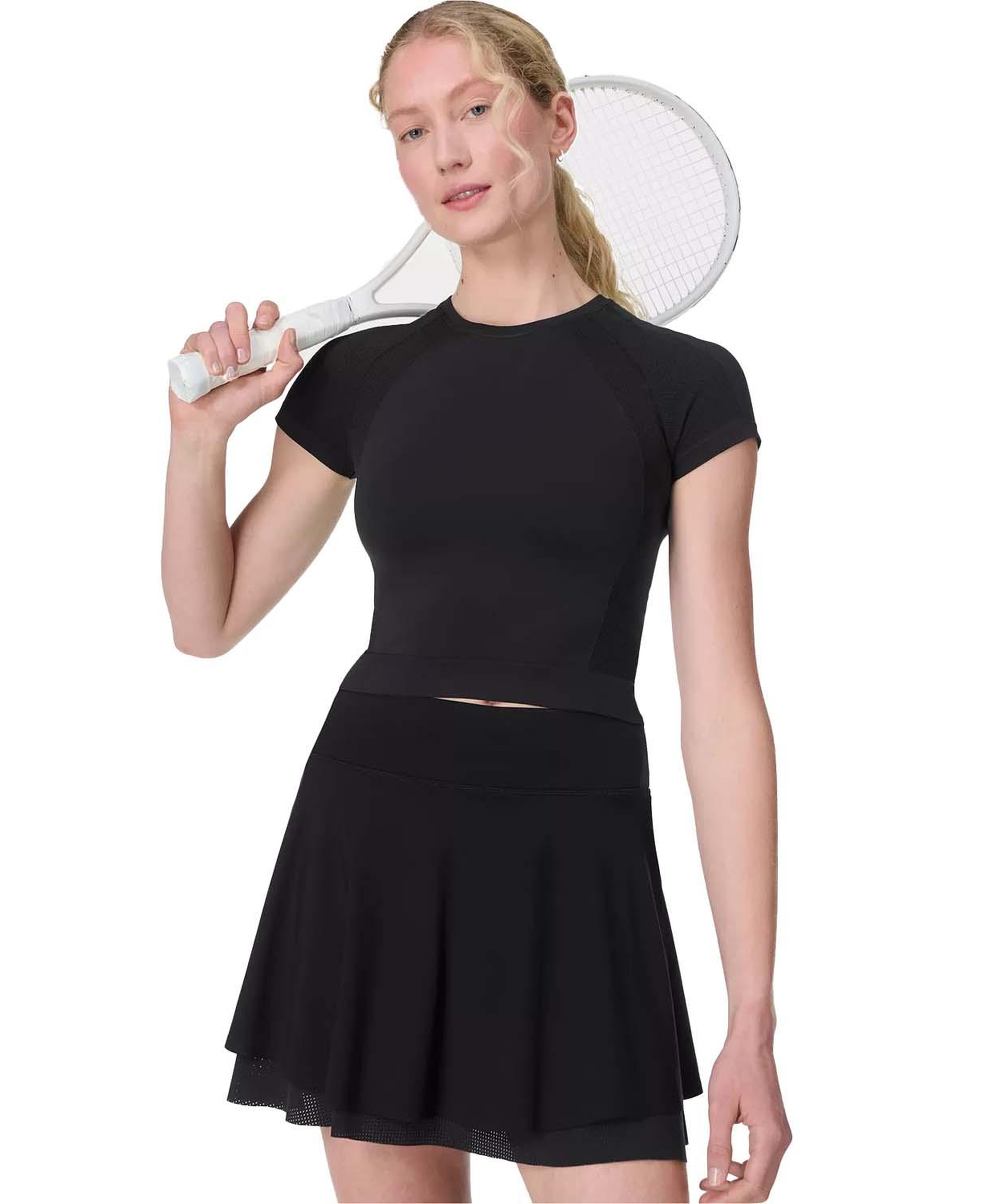 Sweaty Betty Racket Power Skort Kadın Siyah Etek