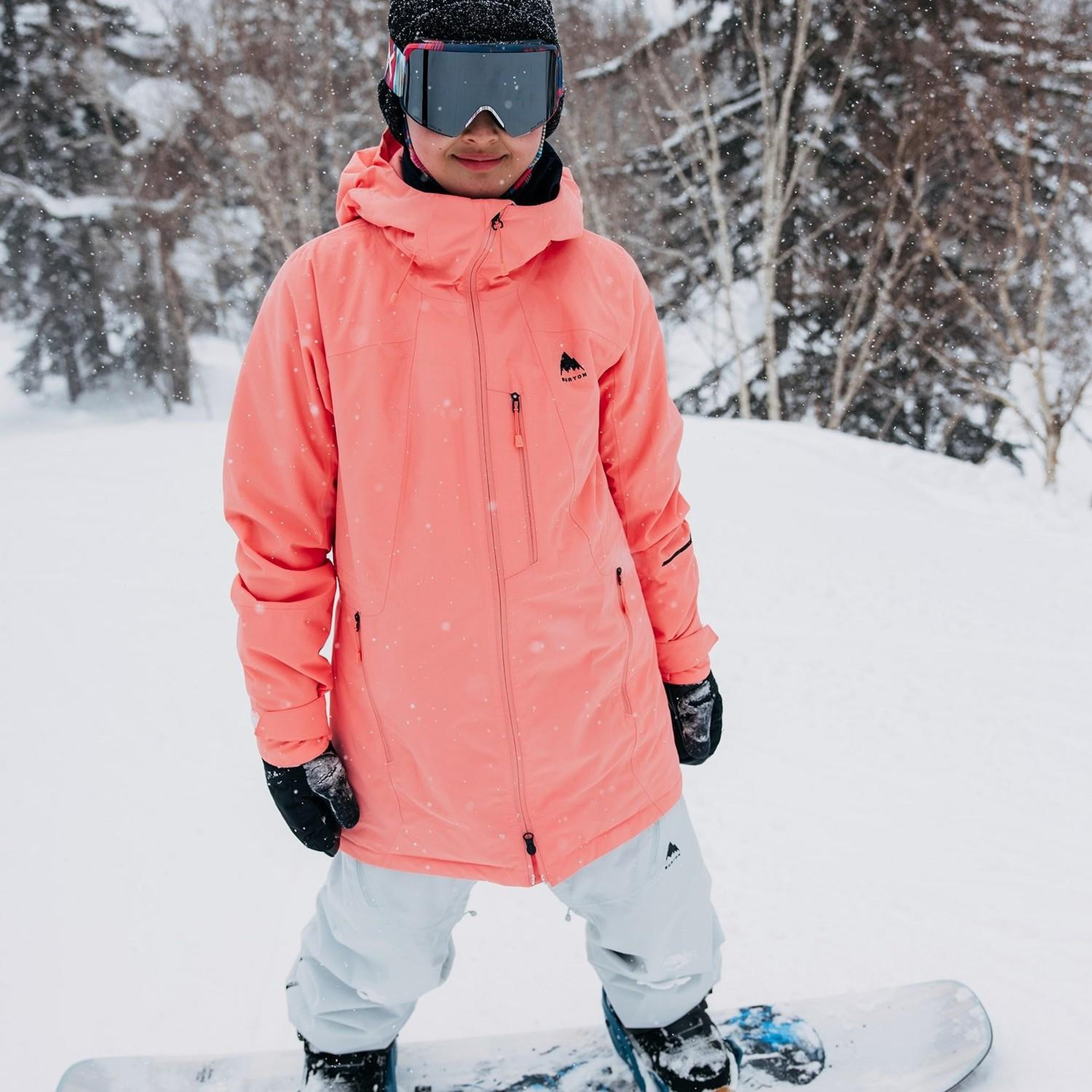 Burton Womens Reserve 2L Insulated Kadın Turuncu Snowboard Ceketi