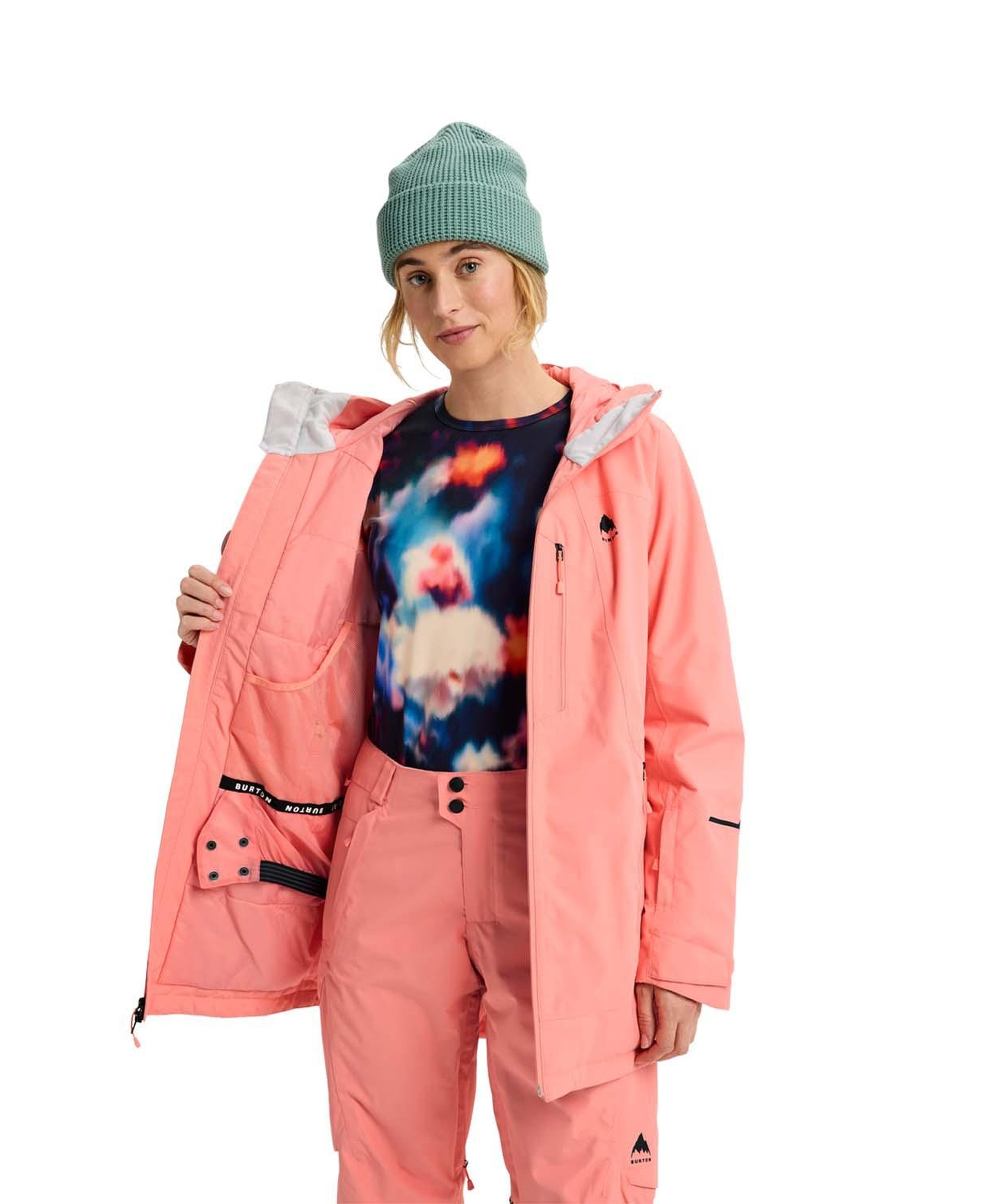 Burton Womens Reserve 2L Insulated Kadın Turuncu Snowboard Ceketi