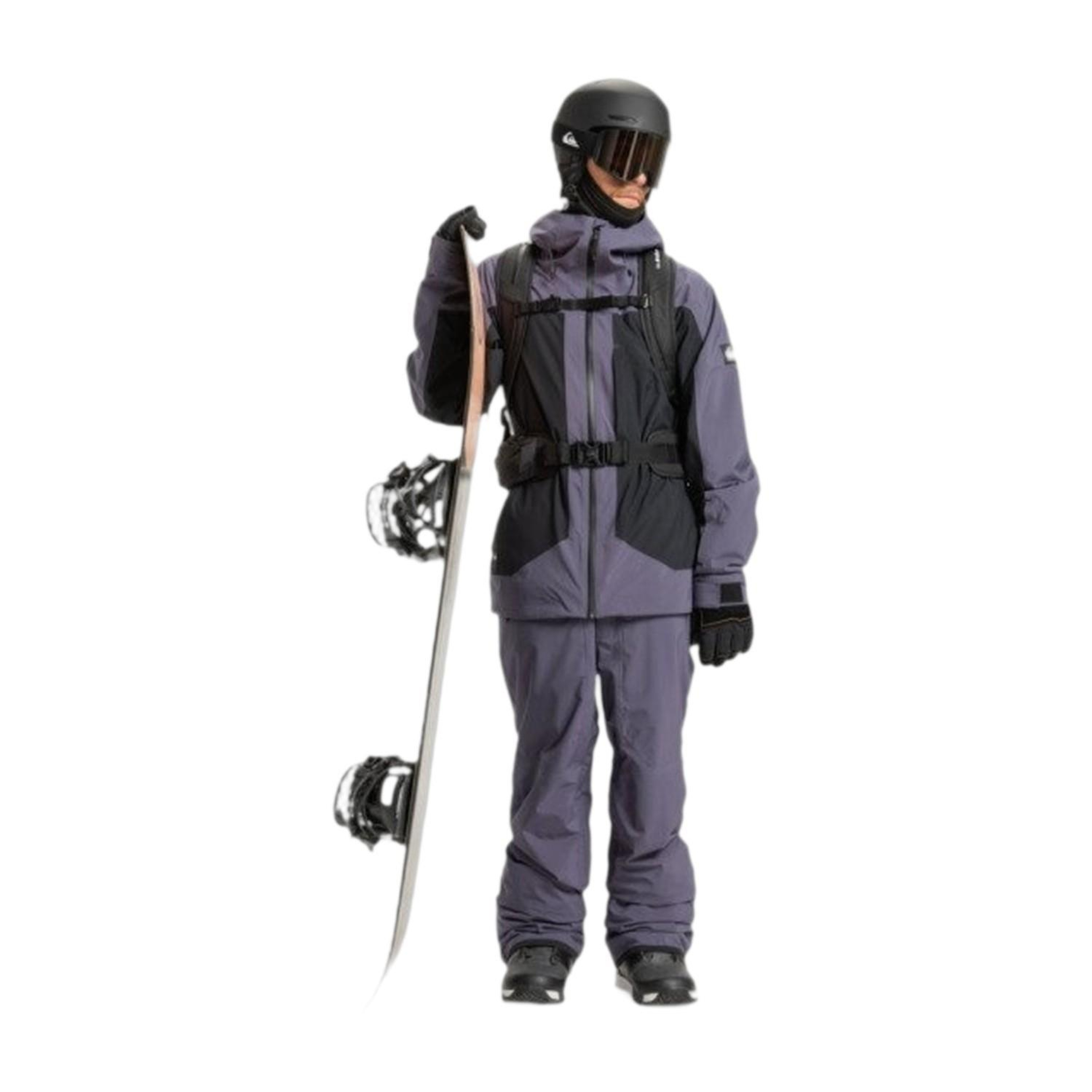Quiksilver Ultralight Stre Erkek Mor Snowboard Ceketi