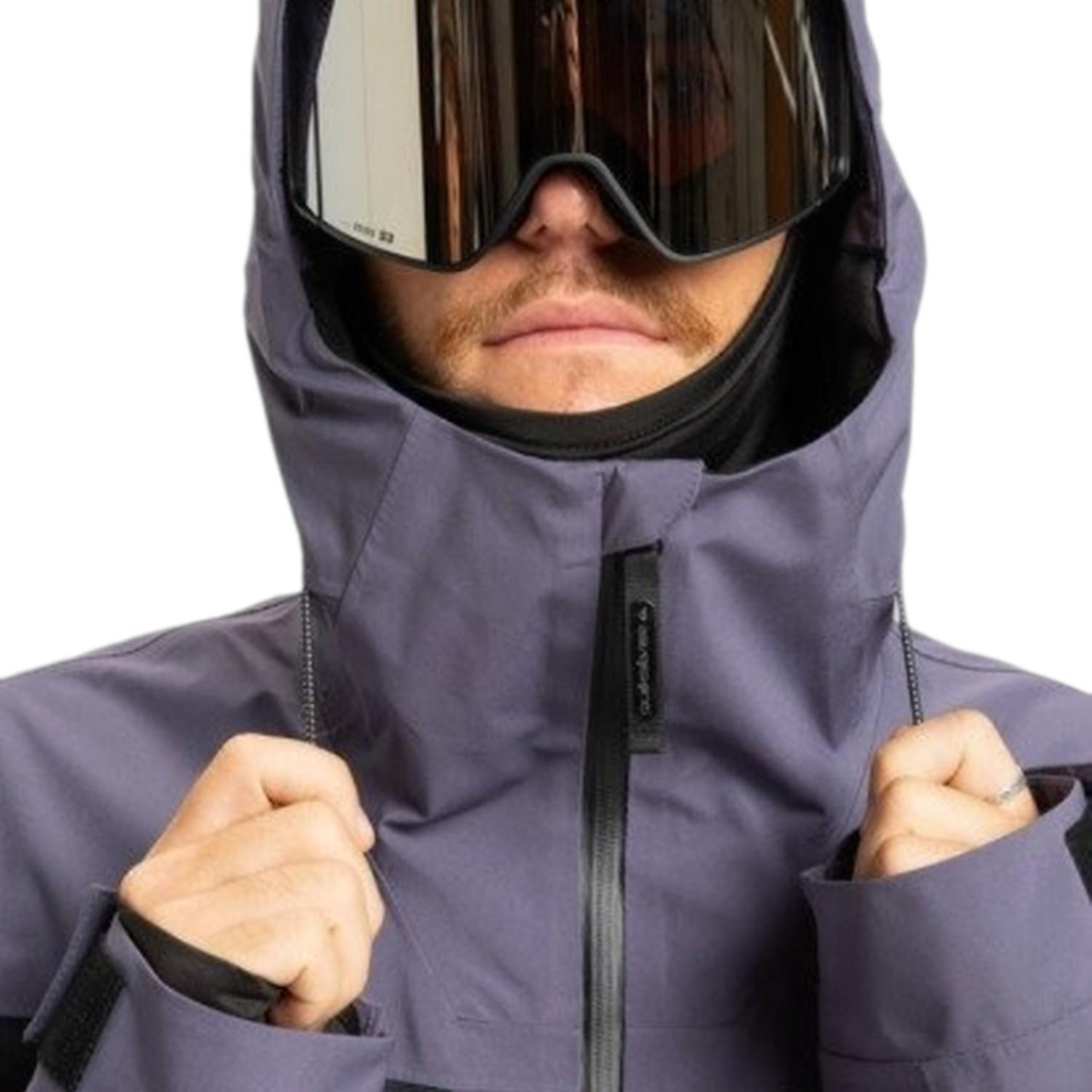 Quiksilver Ultralight Stre Erkek Mor Snowboard Ceketi