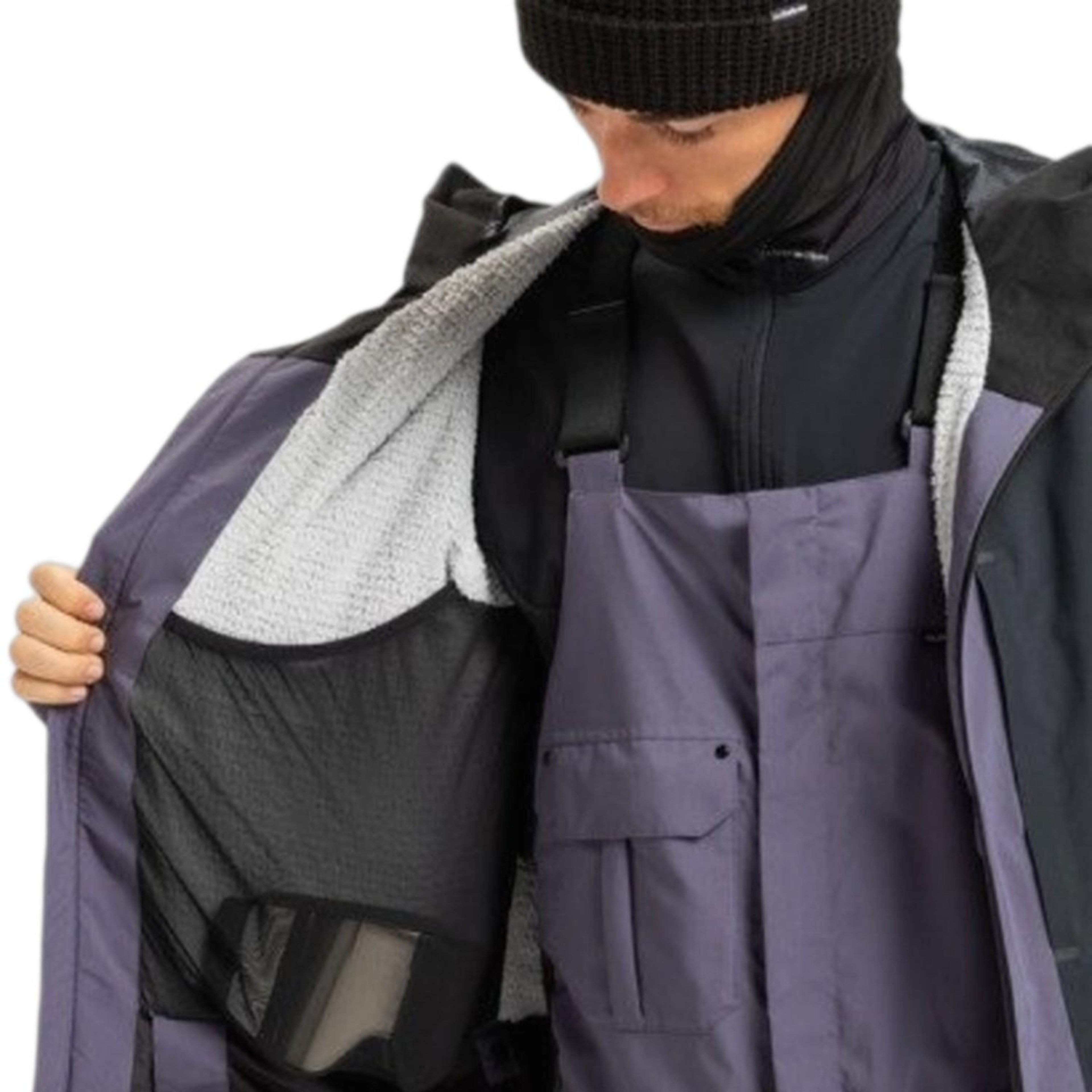 Quiksilver Ultralight Stre Erkek Mor Snowboard Ceketi