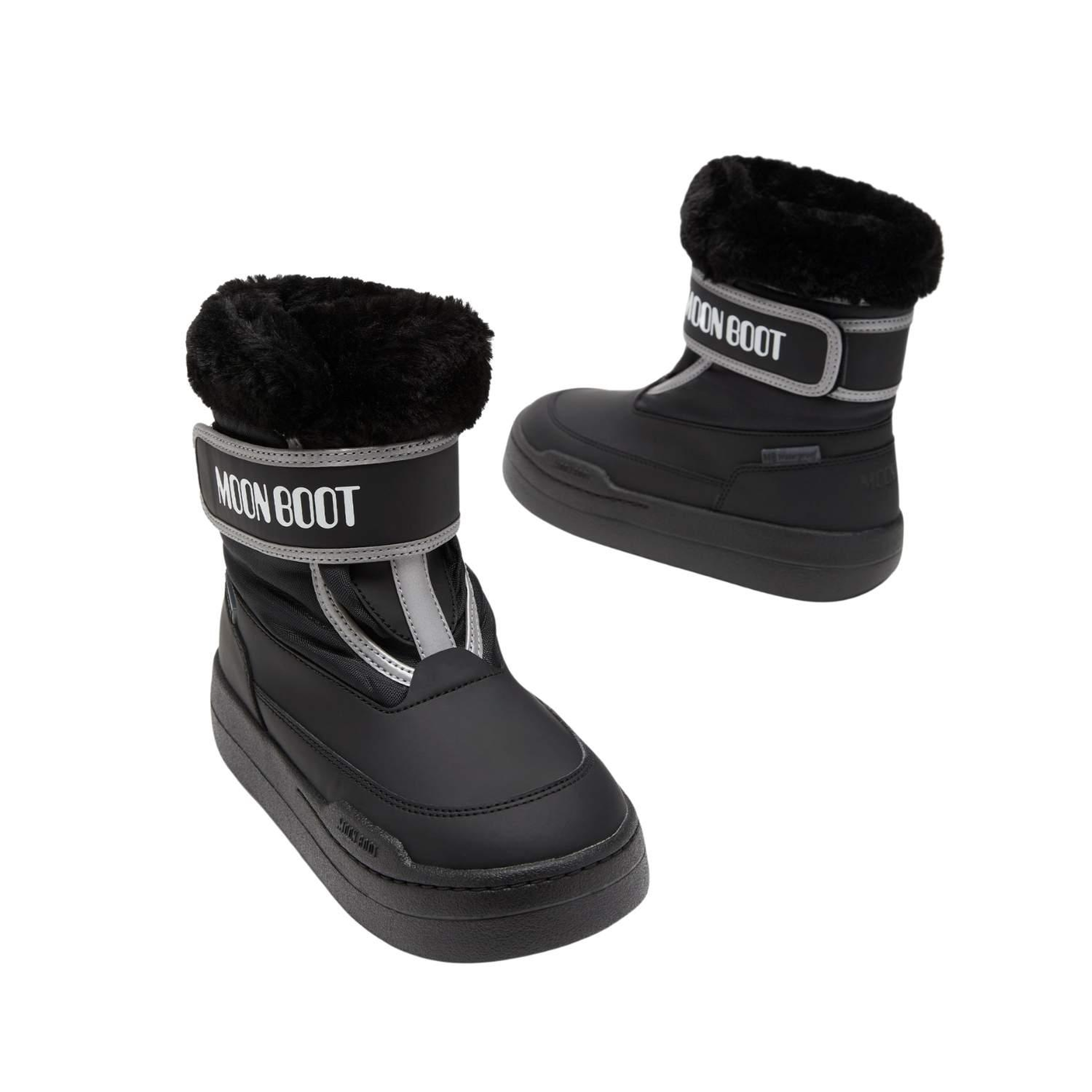 Moon Boot Mb Park Strap Unisex Çocuk Siyah Kar Botu