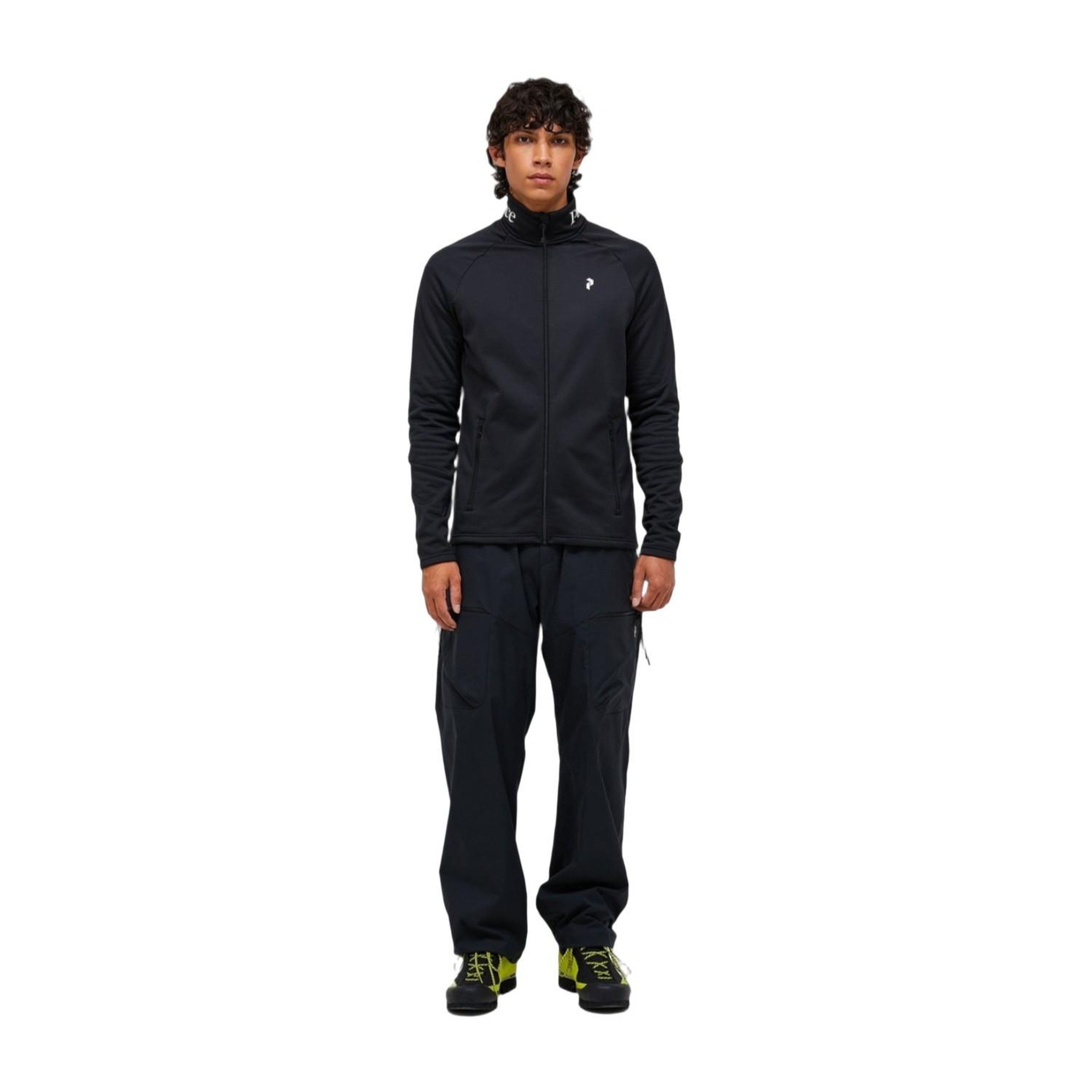 Peak Performance Rider Essentials Zip Erkek Siyah Fleece