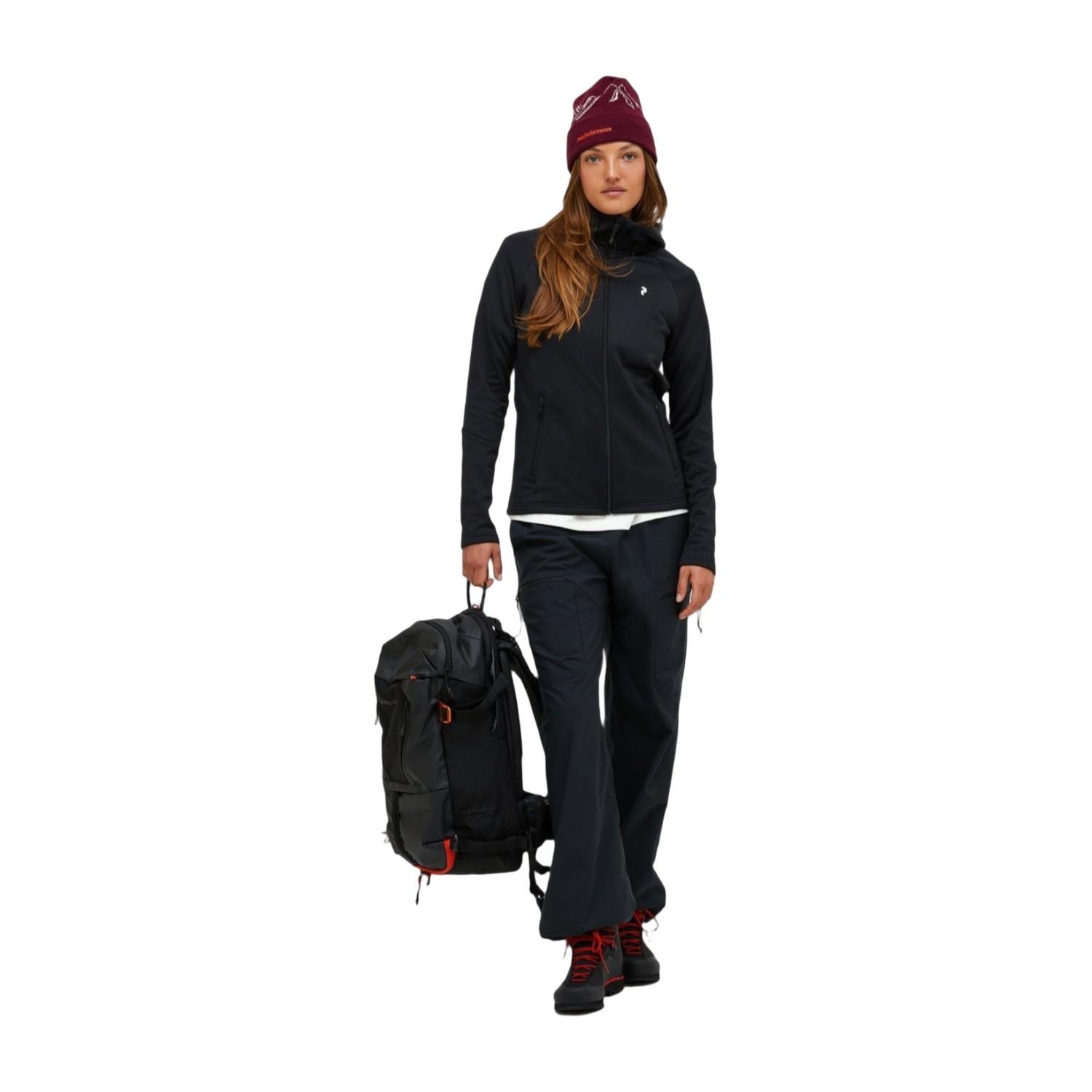 Peak Performance Rider Essentials Zip Hood Kadın Siyah Fleece
