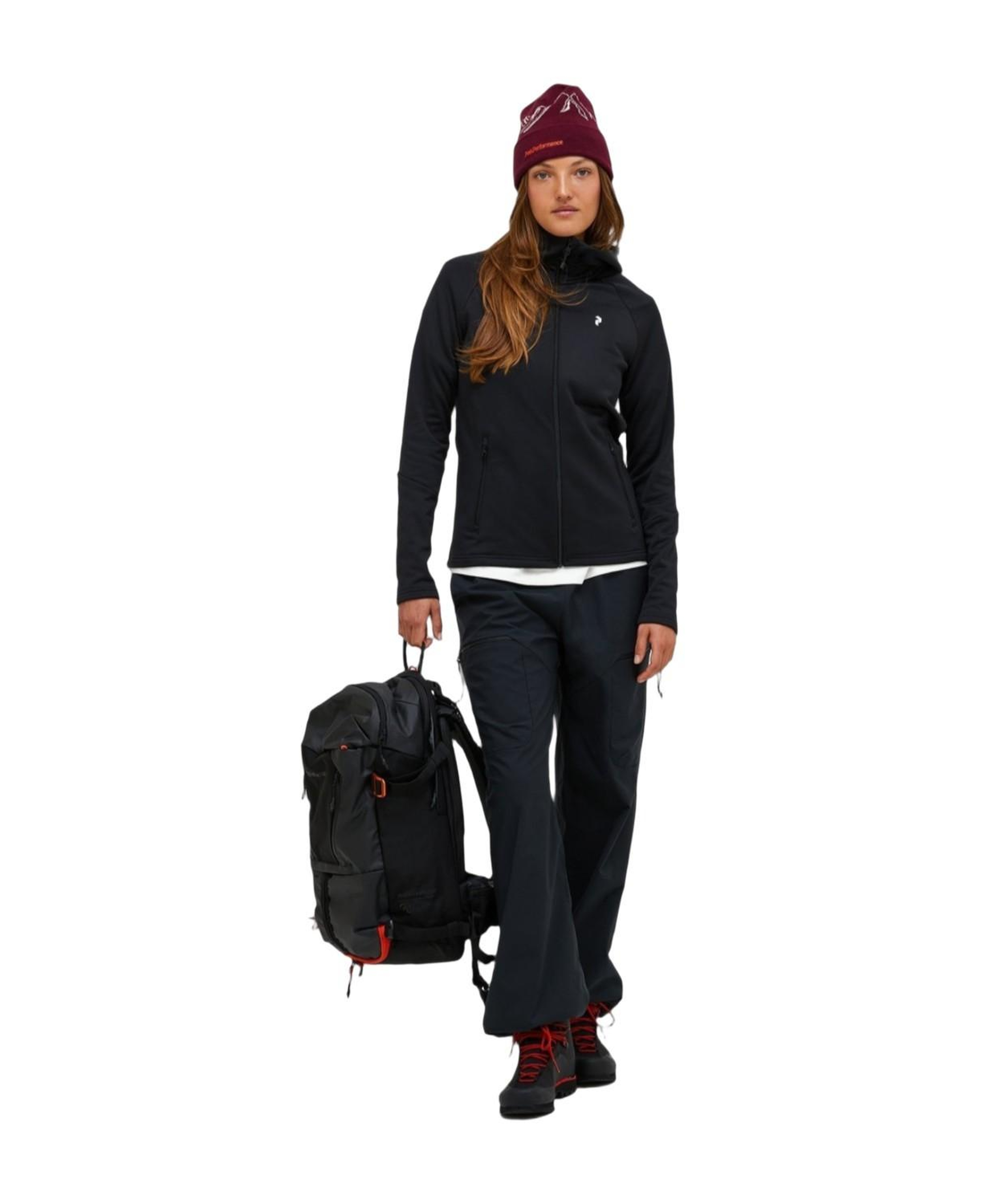 Peak Performance Rider Essentials Zip Hood Kadın Siyah Fleece