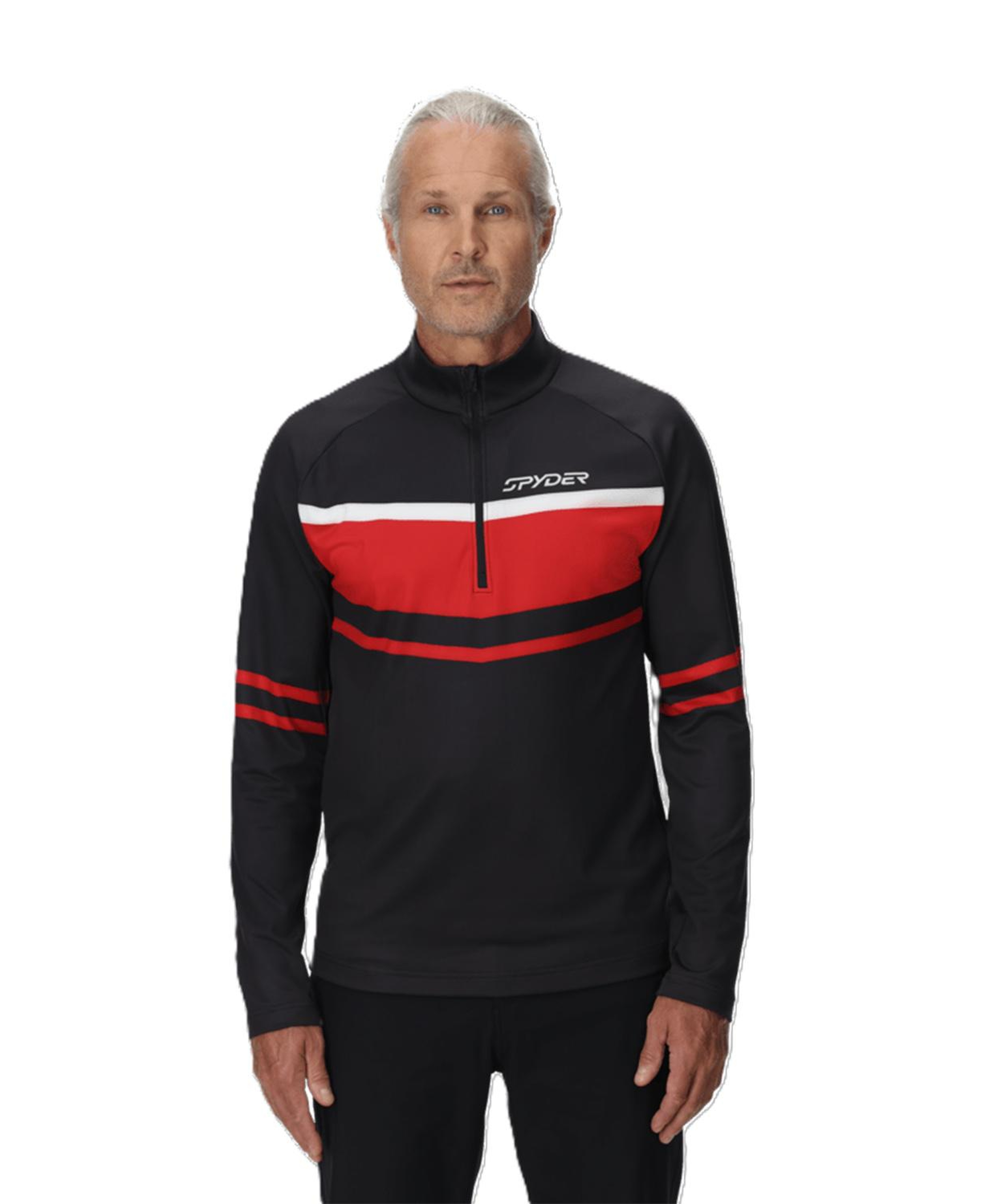 Spyder Legacy 12 Zip Erkek Siyah İçlik Üst