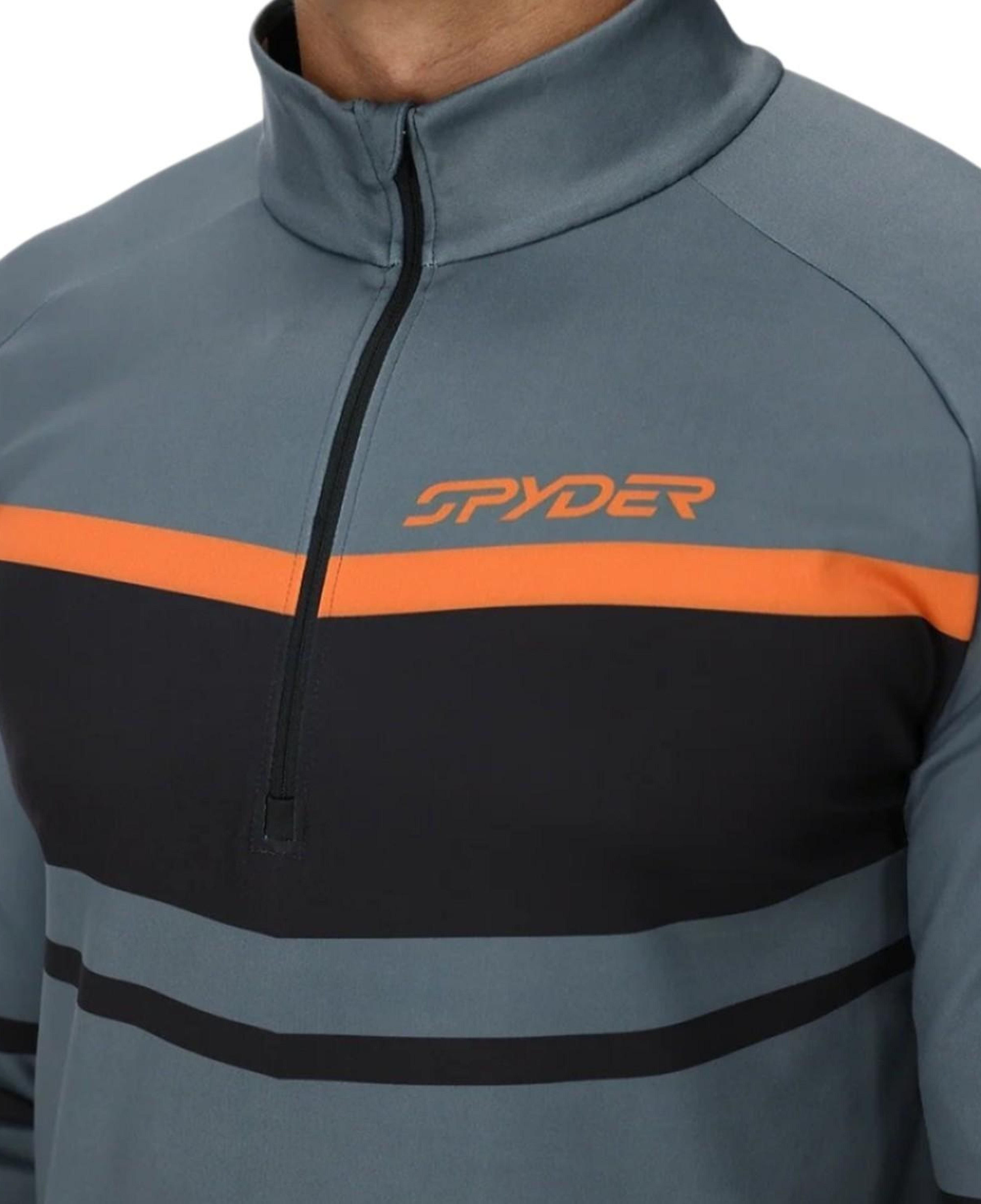 Spyder Legacy 12 Zip Erkek Mavi İçlik Üst