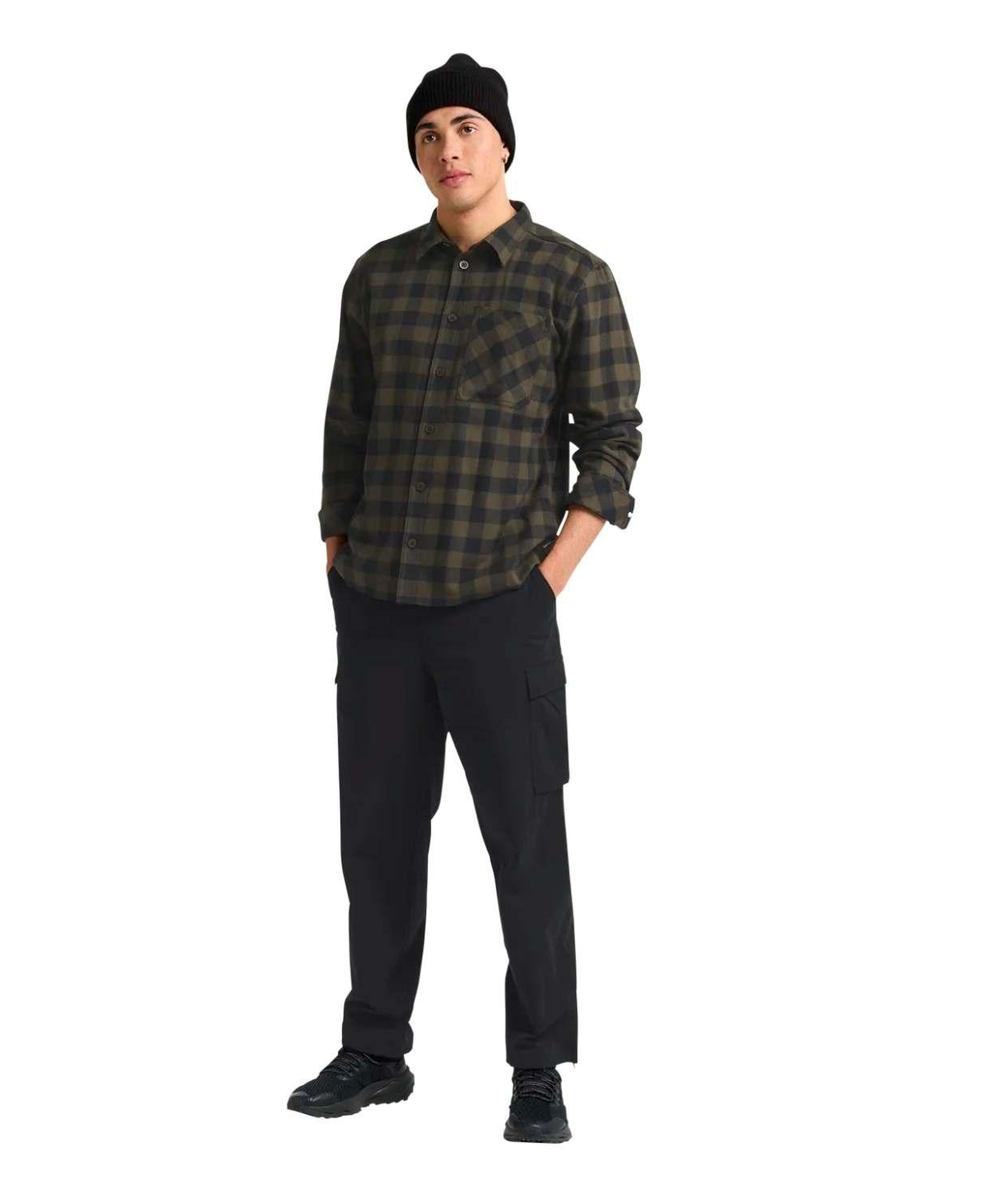 Jack Wolfskin Lite Flannel Erkek Yeşil Gömlek